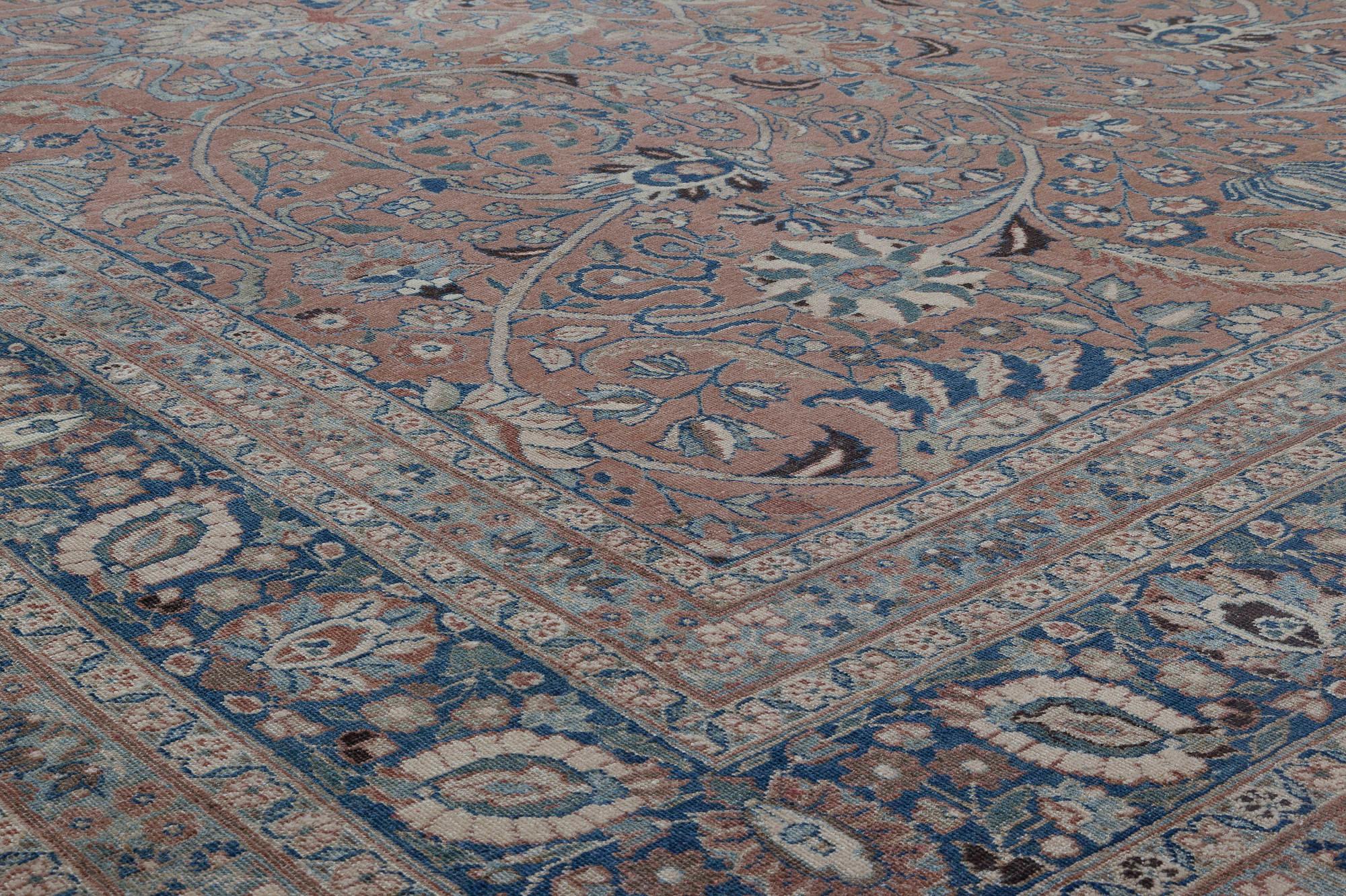 Noué à la main Tapis persan de Tabriz en laine fait à la main Doris Leslie Blau début du 20e siècle en vente