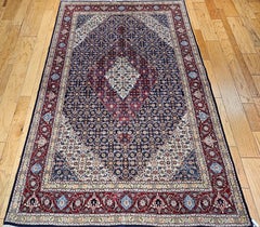 Early 20th Century Persian Tabriz Mahi Room Size Rug In Geometric Pattern