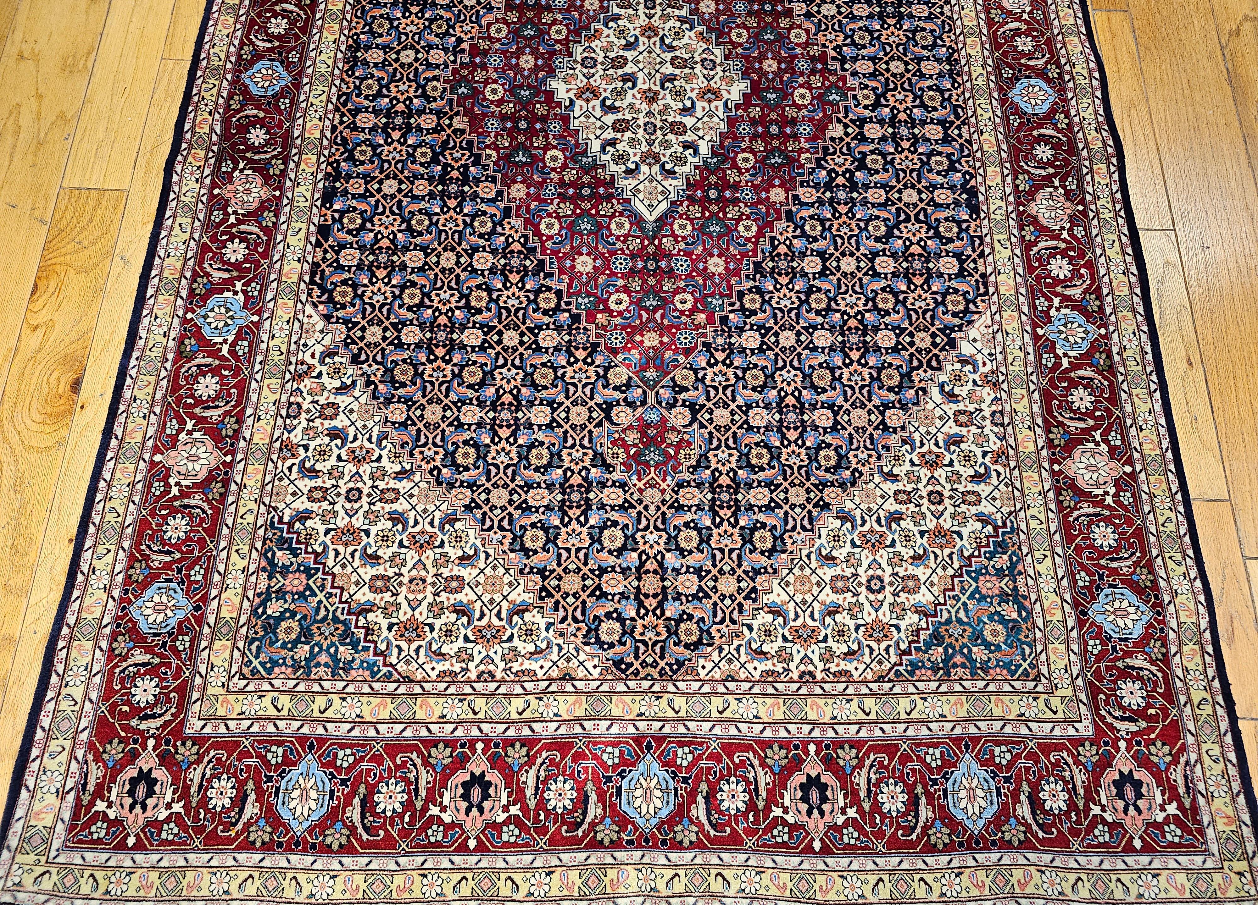 XX secolo Tappeto Tabriz Mahi persiano dei primi del Novecento con motivi geometrici in vendita