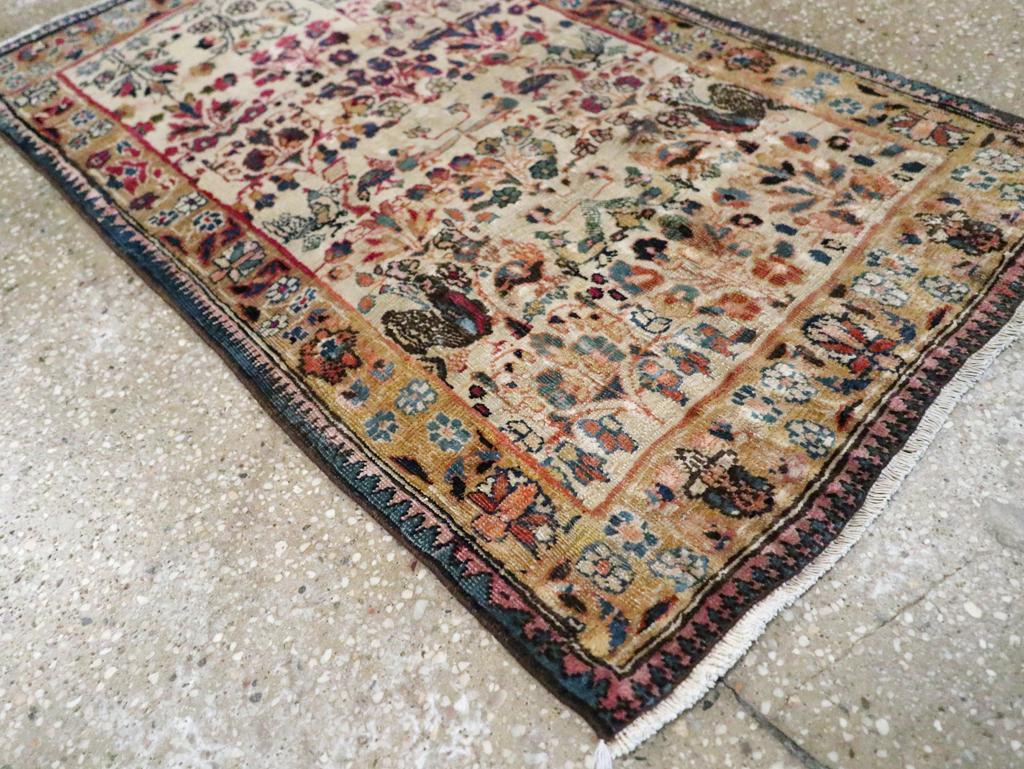 XX secolo Tappeto pittorico persiano Tabriz dei primi del Novecento in vendita
