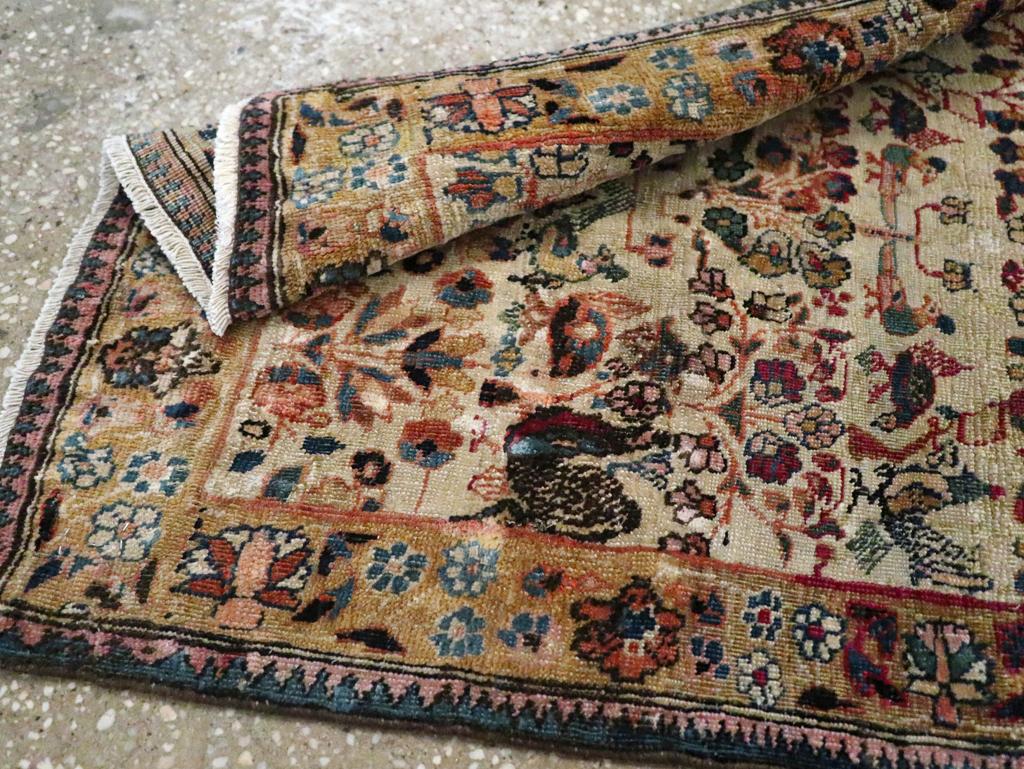 Tappeto pittorico persiano Tabriz dei primi del Novecento in vendita 1