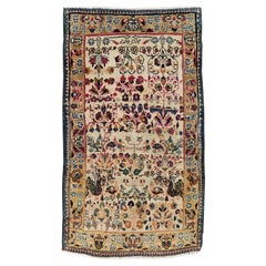 Alfombra pictórica persa Tabriz de principios del siglo XX