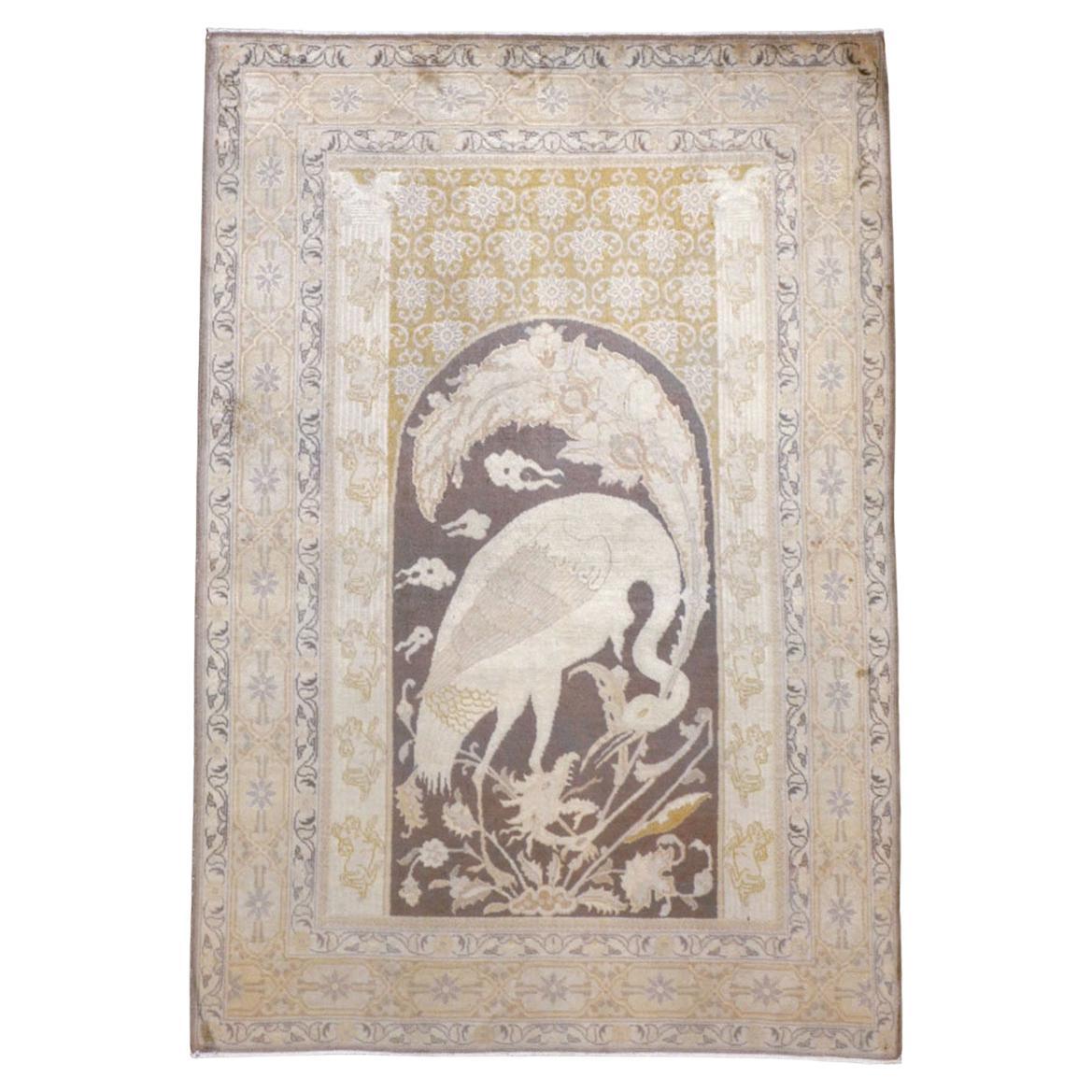 Tapis pictural persan Tabriz du début du 20e siècle en vente