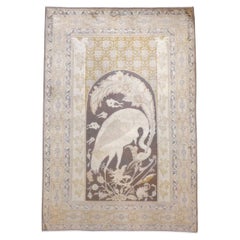 Early 20th Century Persian Tabriz Pictorial Rug