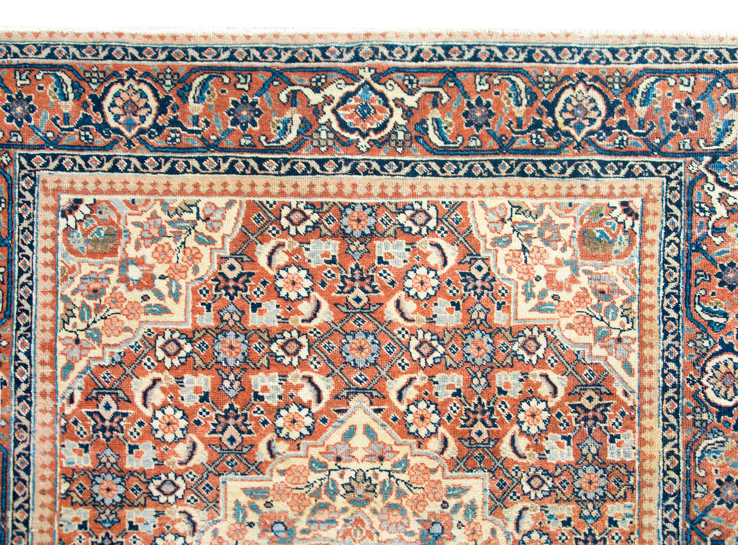 Early 20th Century Persian Tabriz Rug For Sale 4