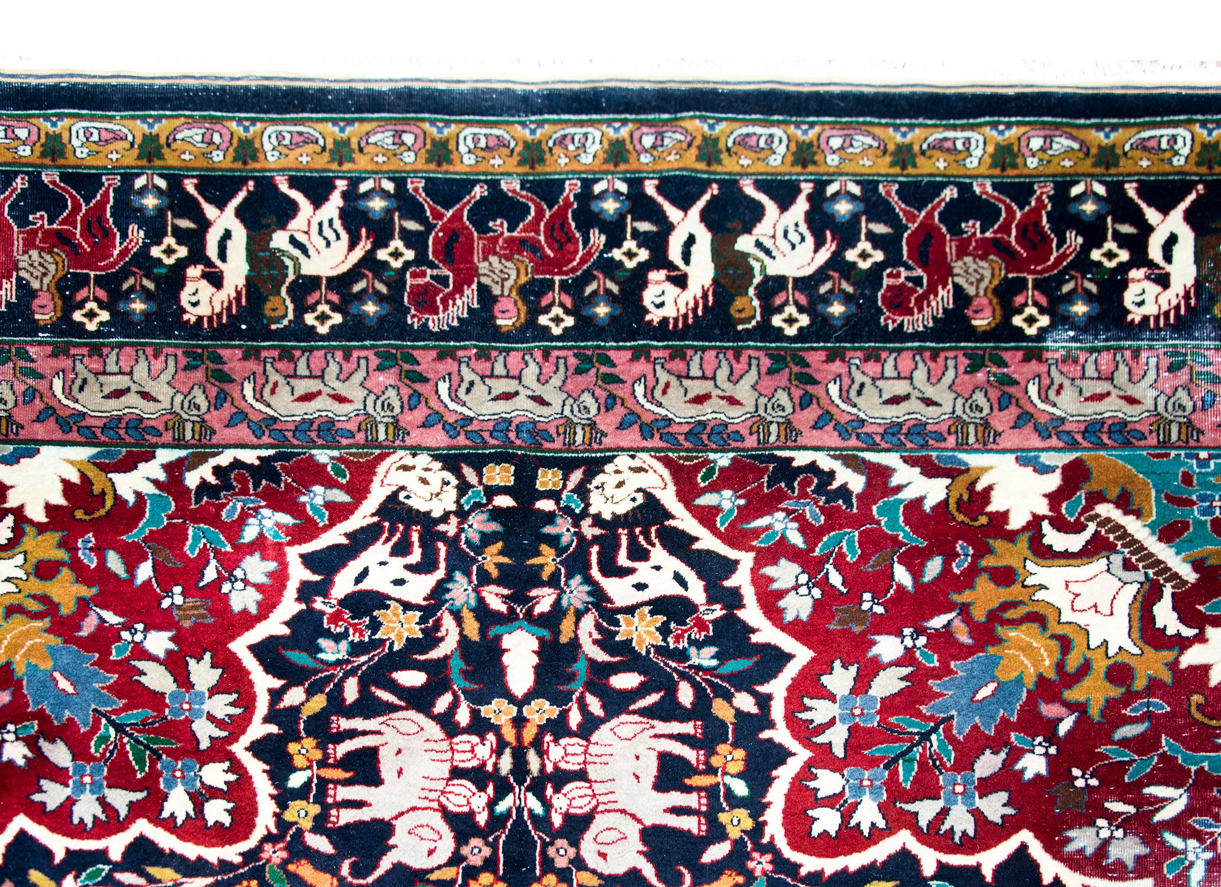 Tappeto persiano Tabriz dei primi del Novecento in vendita 3