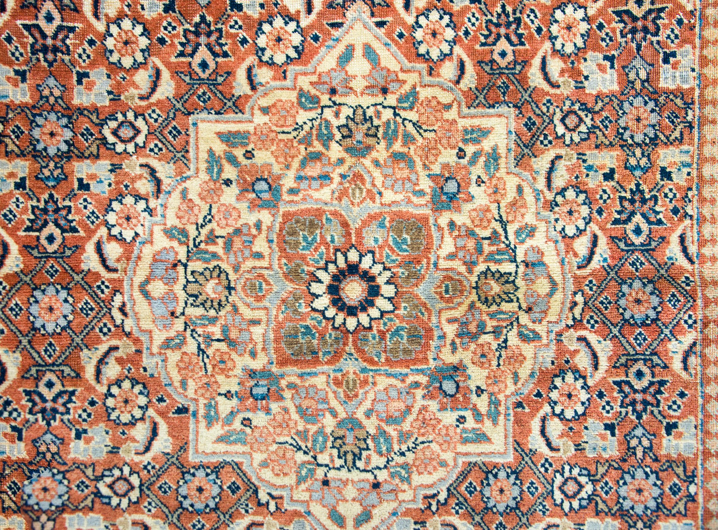 Early 20th Century Persian Tabriz Rug For Sale 5