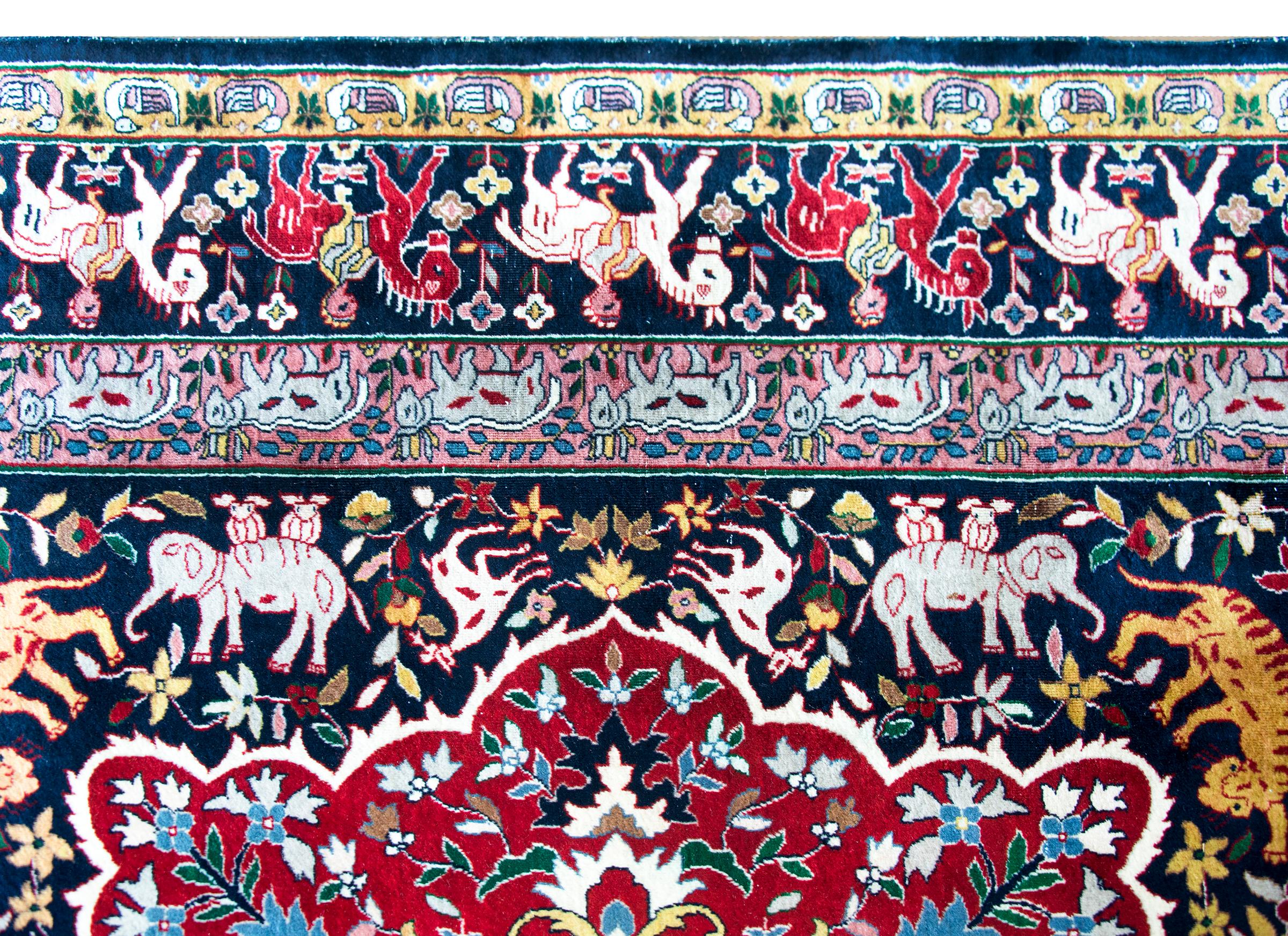 Tappeto persiano Tabriz dei primi del Novecento in vendita 4