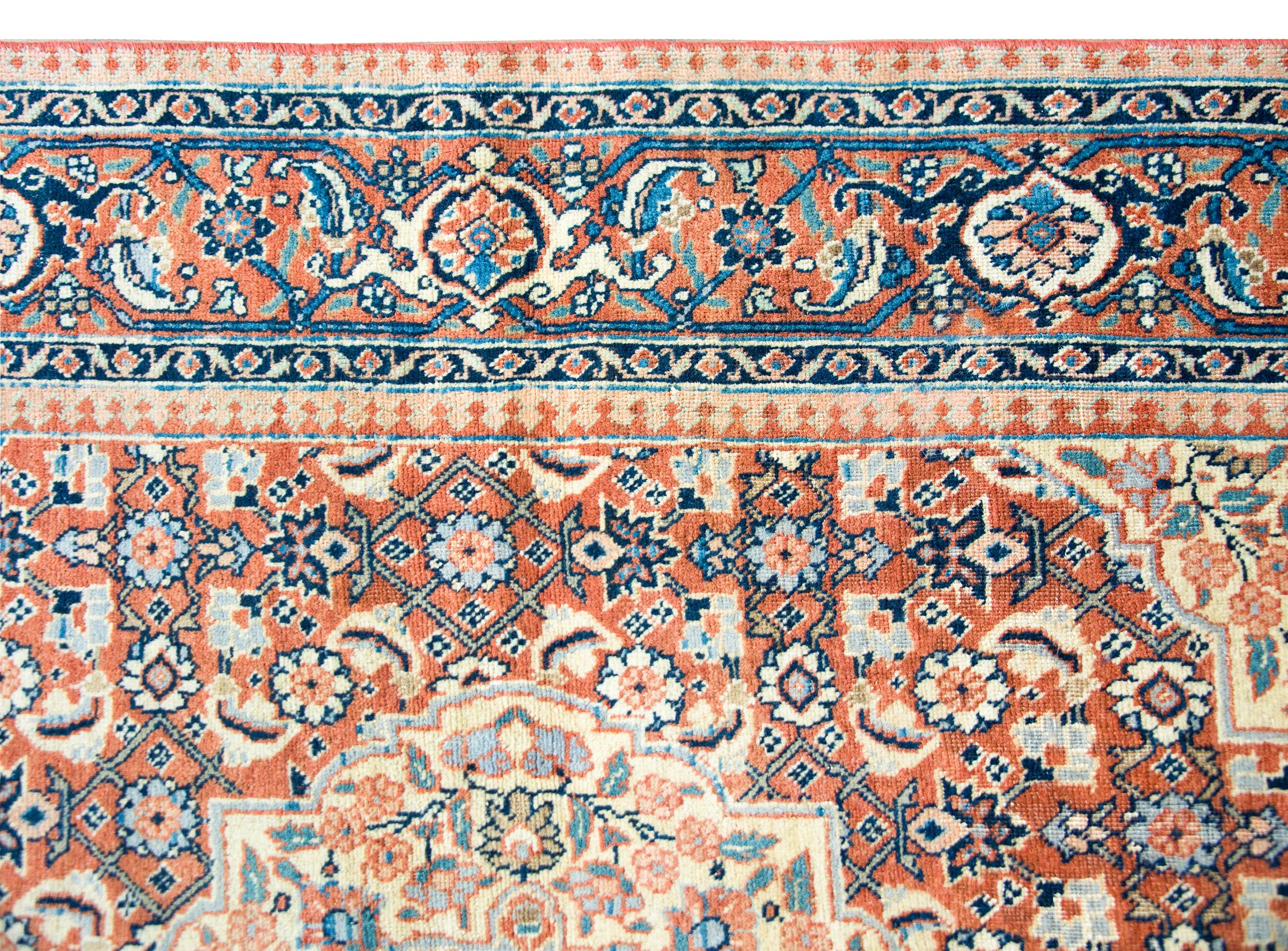 Early 20th Century Persian Tabriz Rug For Sale 6