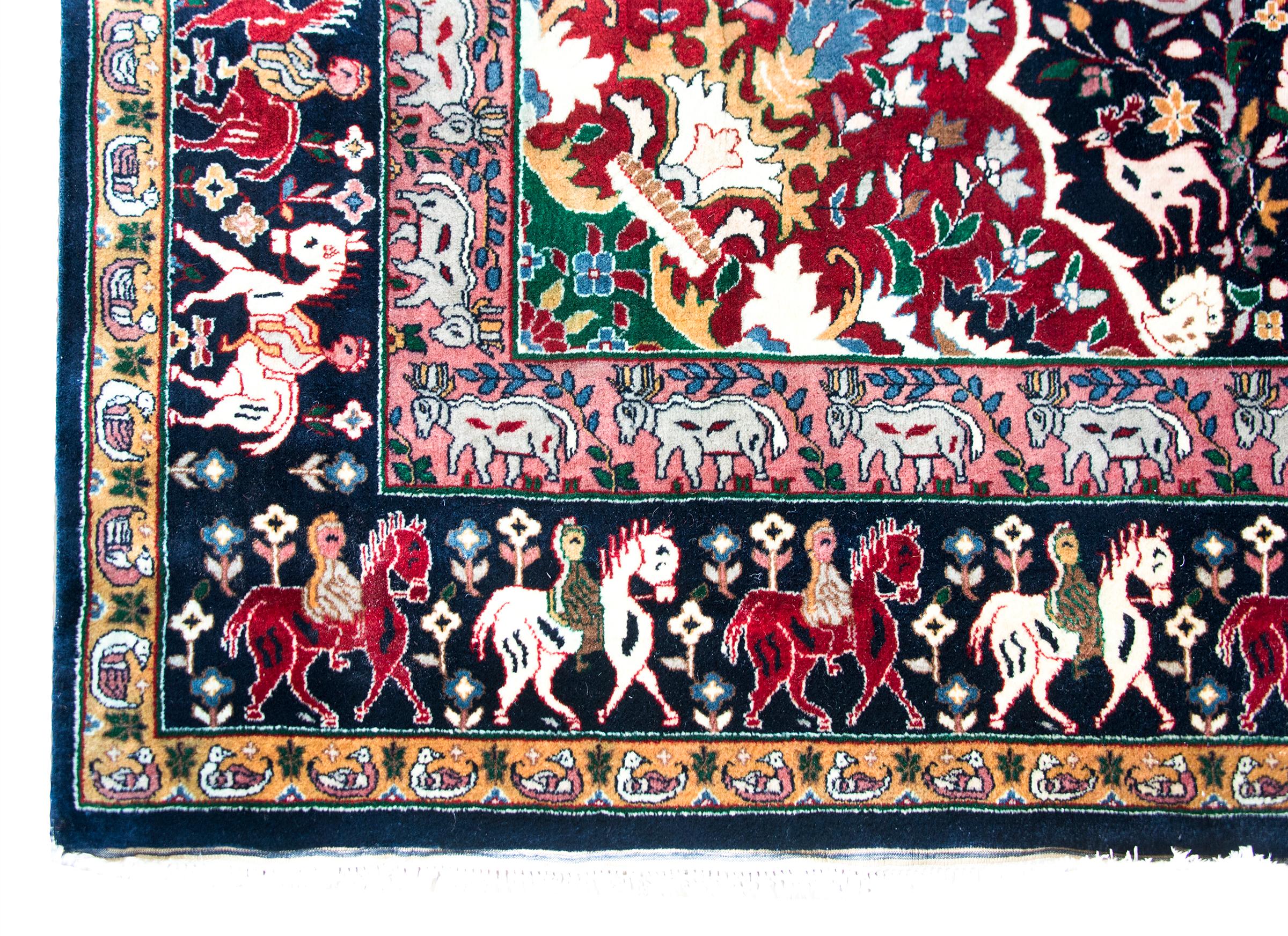 Tappeto persiano Tabriz dei primi del Novecento in vendita 6