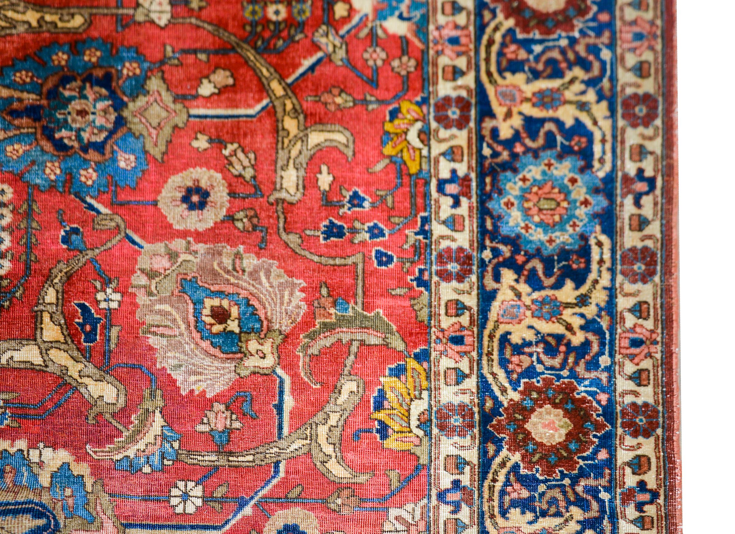 Persiano Tappeto persiano Tabriz dei primi del Novecento in vendita