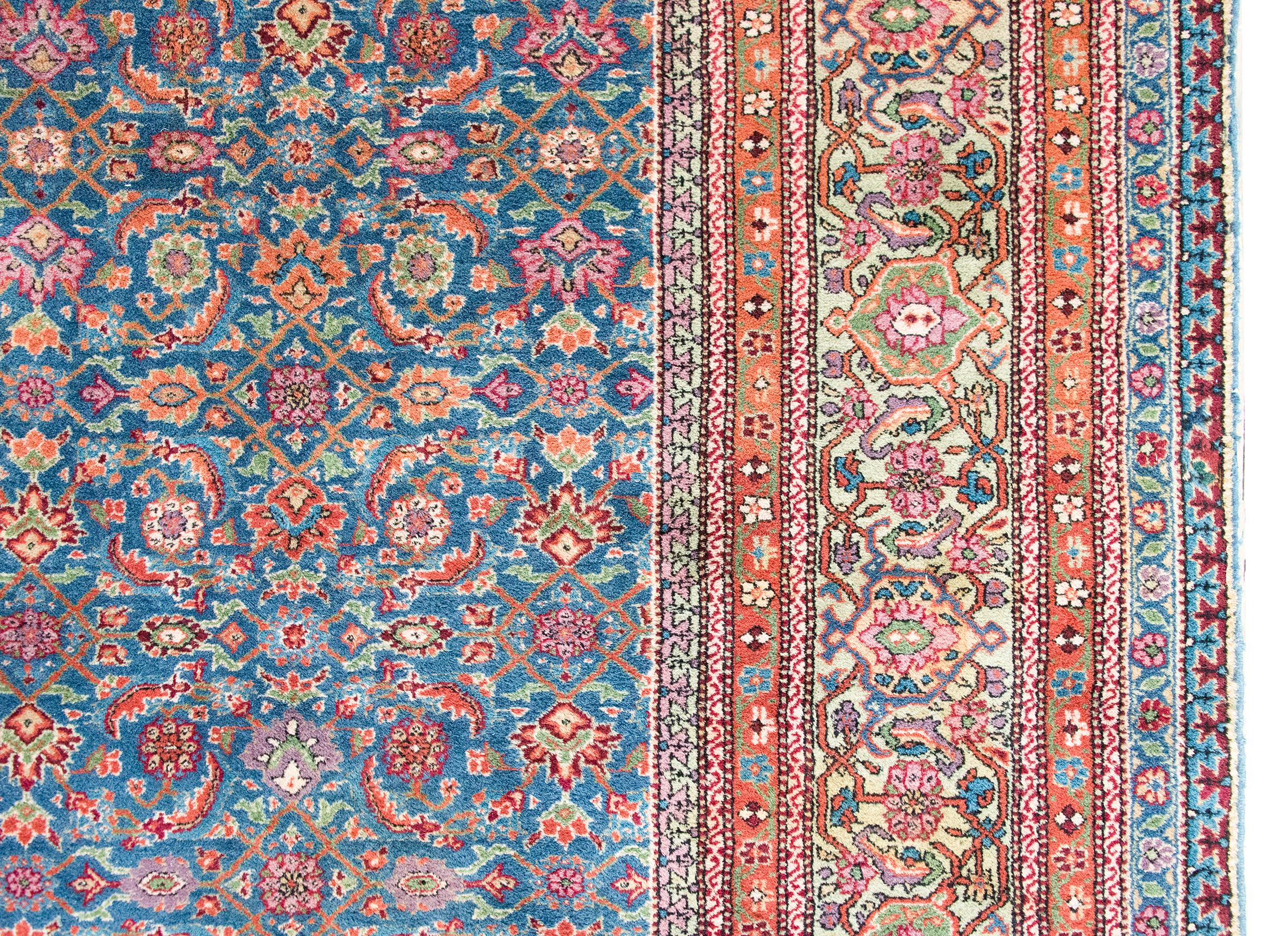 Metà XX secolo Tappeto persiano Tabriz dei primi del Novecento in vendita