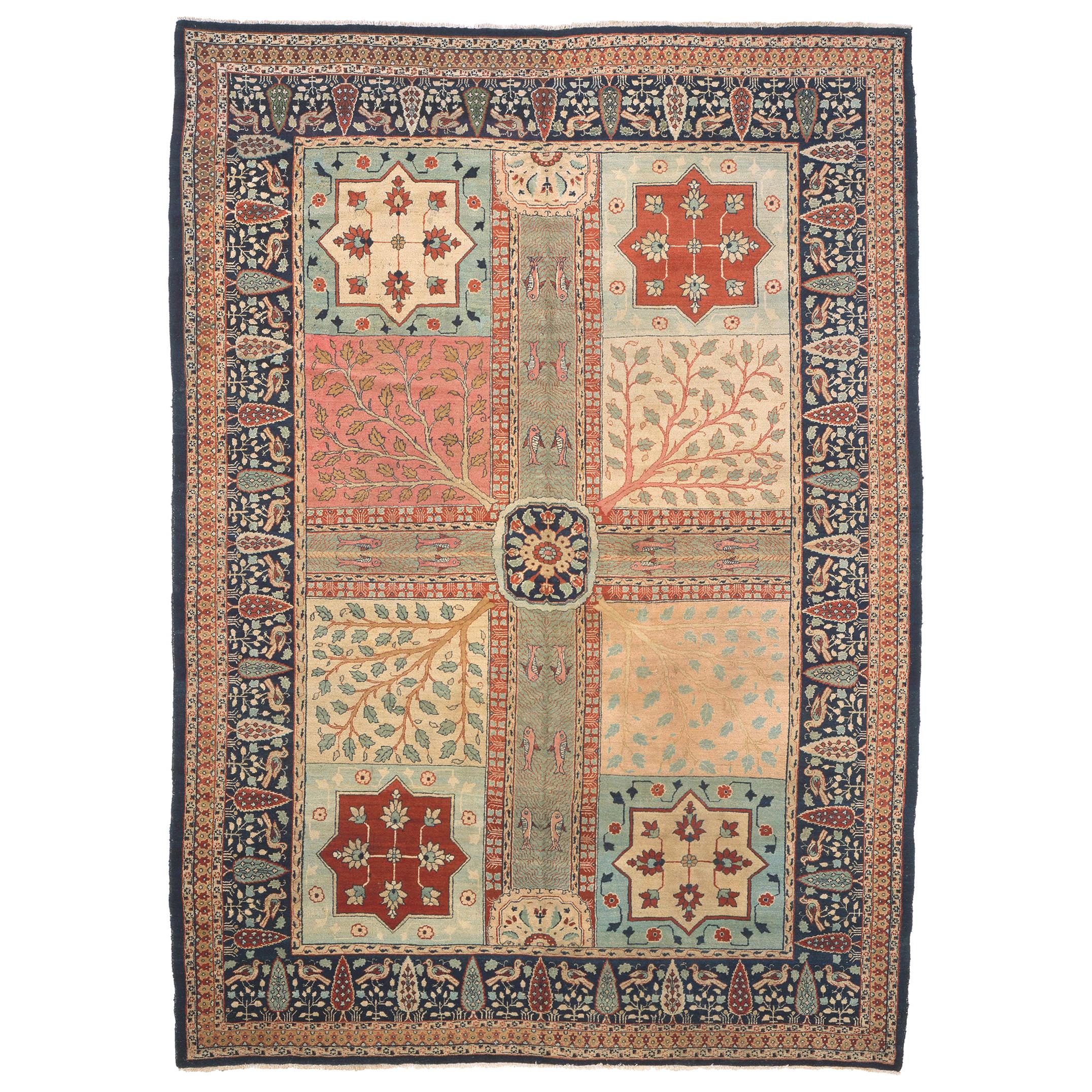 Tapis persan de Tabriz du début du XXe siècle