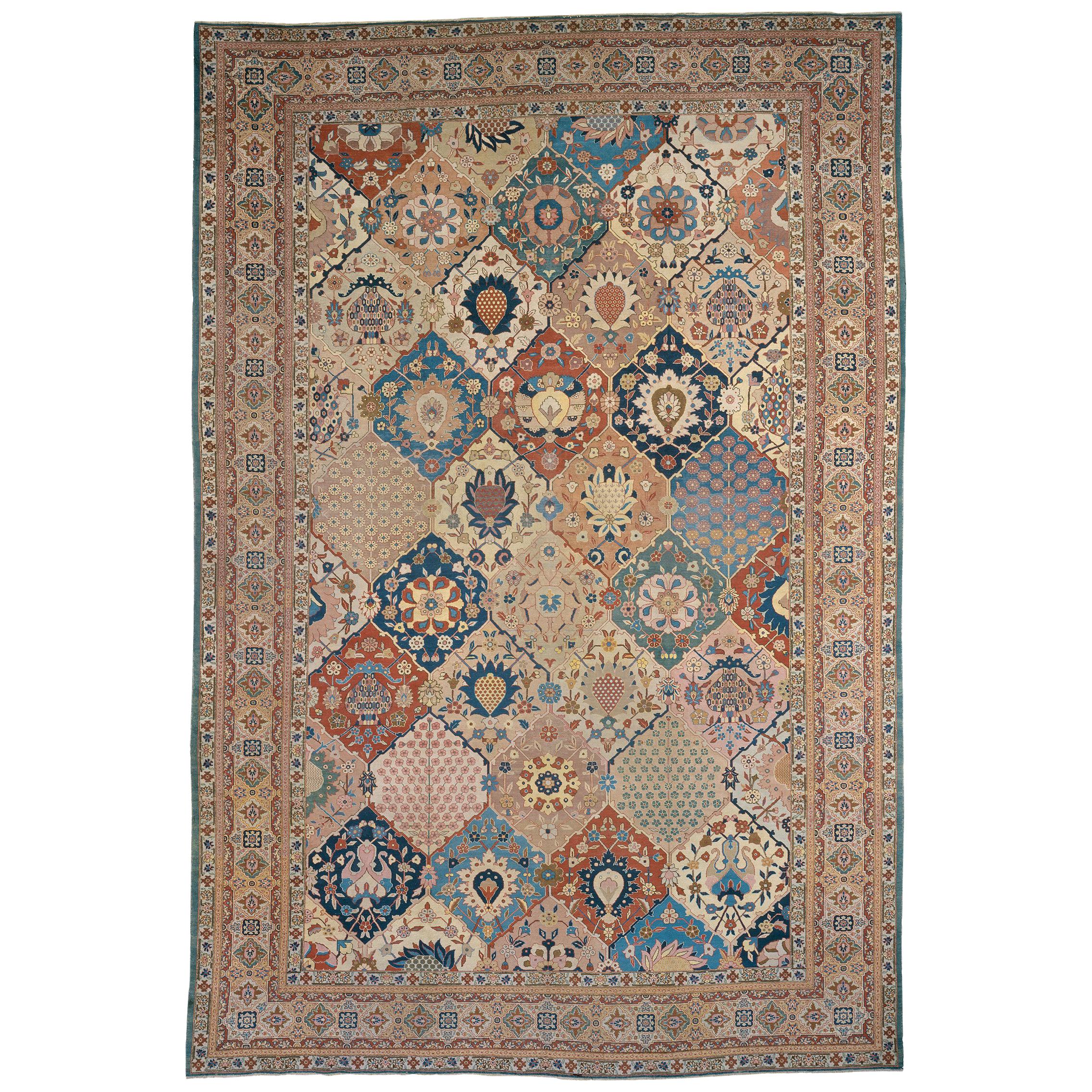 Early 20th Century Persian Tabriz Rug