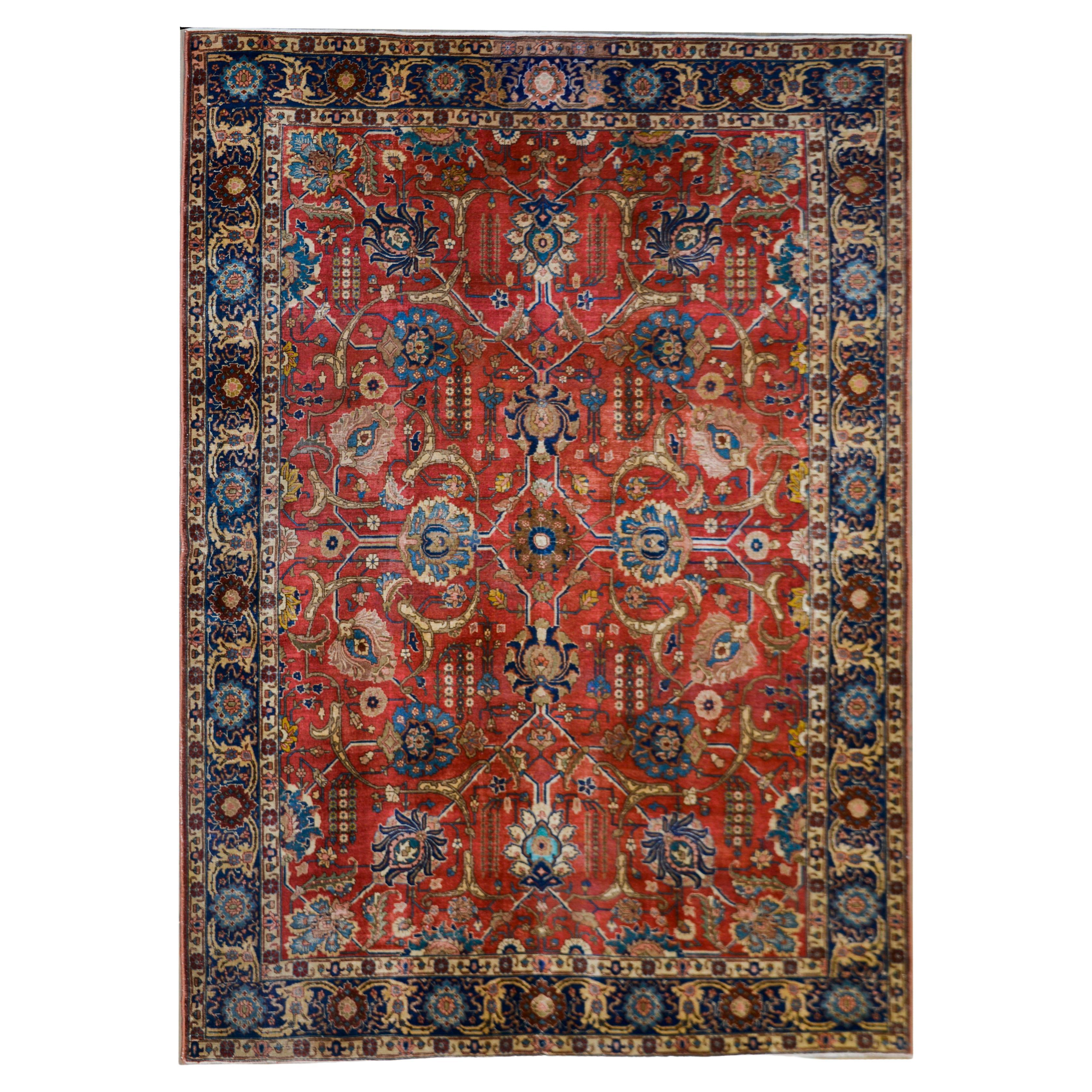 Persischer Täbriz-Teppich aus dem frühen 20. Jahrhundert im Angebot