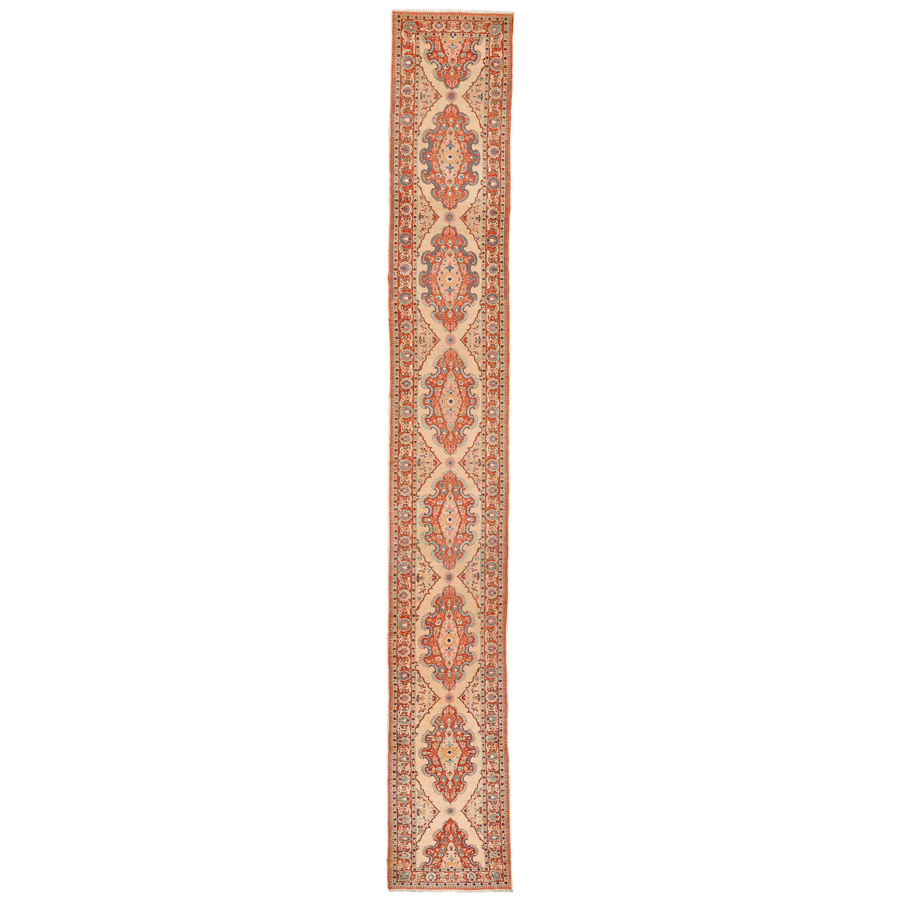 Early 20th Century Persian Tabriz Runner For Sale