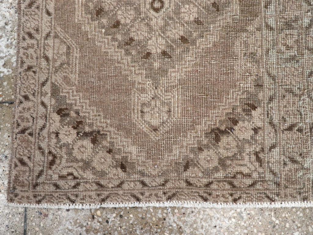 Wool Early 20th Century Persian Tabriz Throw Rug For Sale