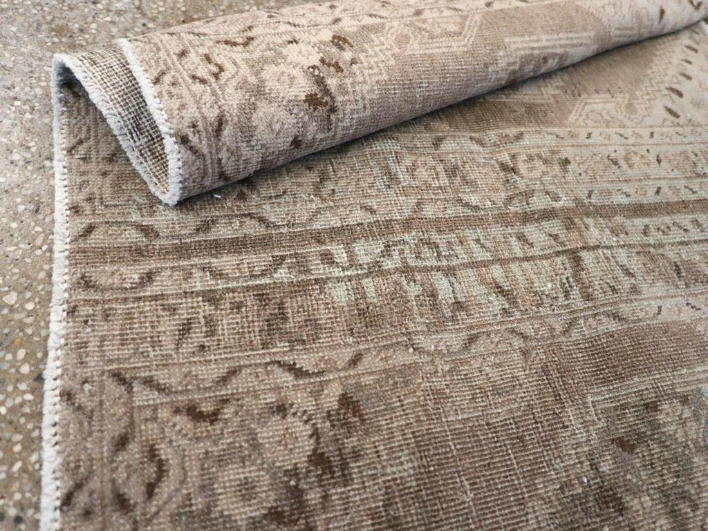 Early 20th Century Persian Tabriz Throw Rug For Sale 3