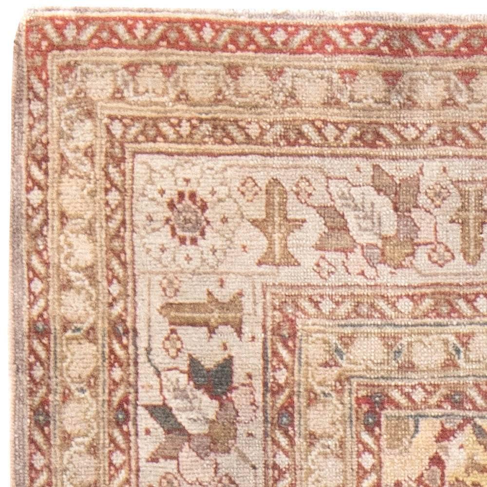 Early 20th Century Persian Tabriz Handmade Wool Rug For Sale 3