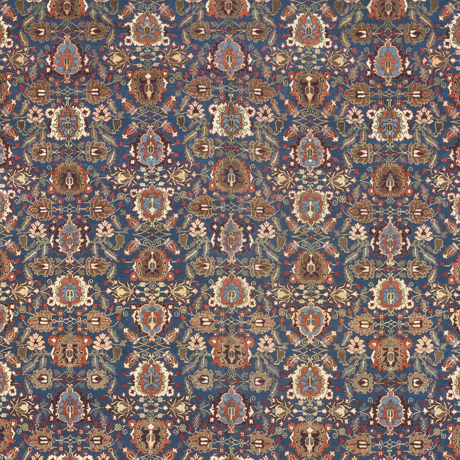 Hand-Woven Early 20th Century Persian Tehran Rug For Sale