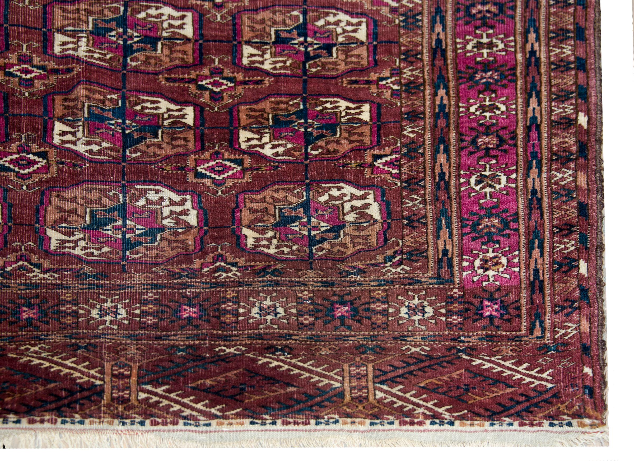 Early 20th Century Persian Tekeh Rug For Sale 4