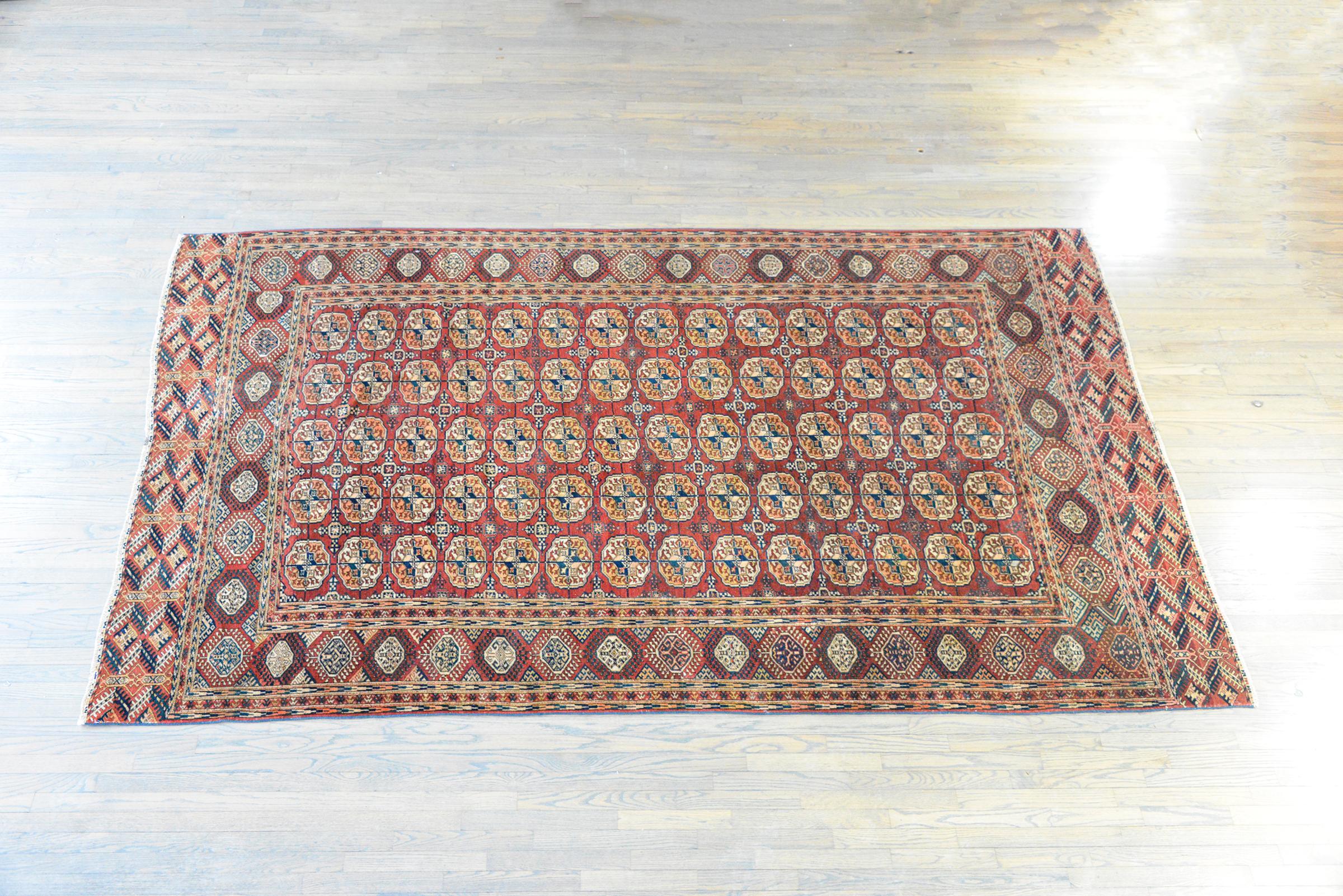 Early 20th Century Persian Tekeh Rug For Sale 5