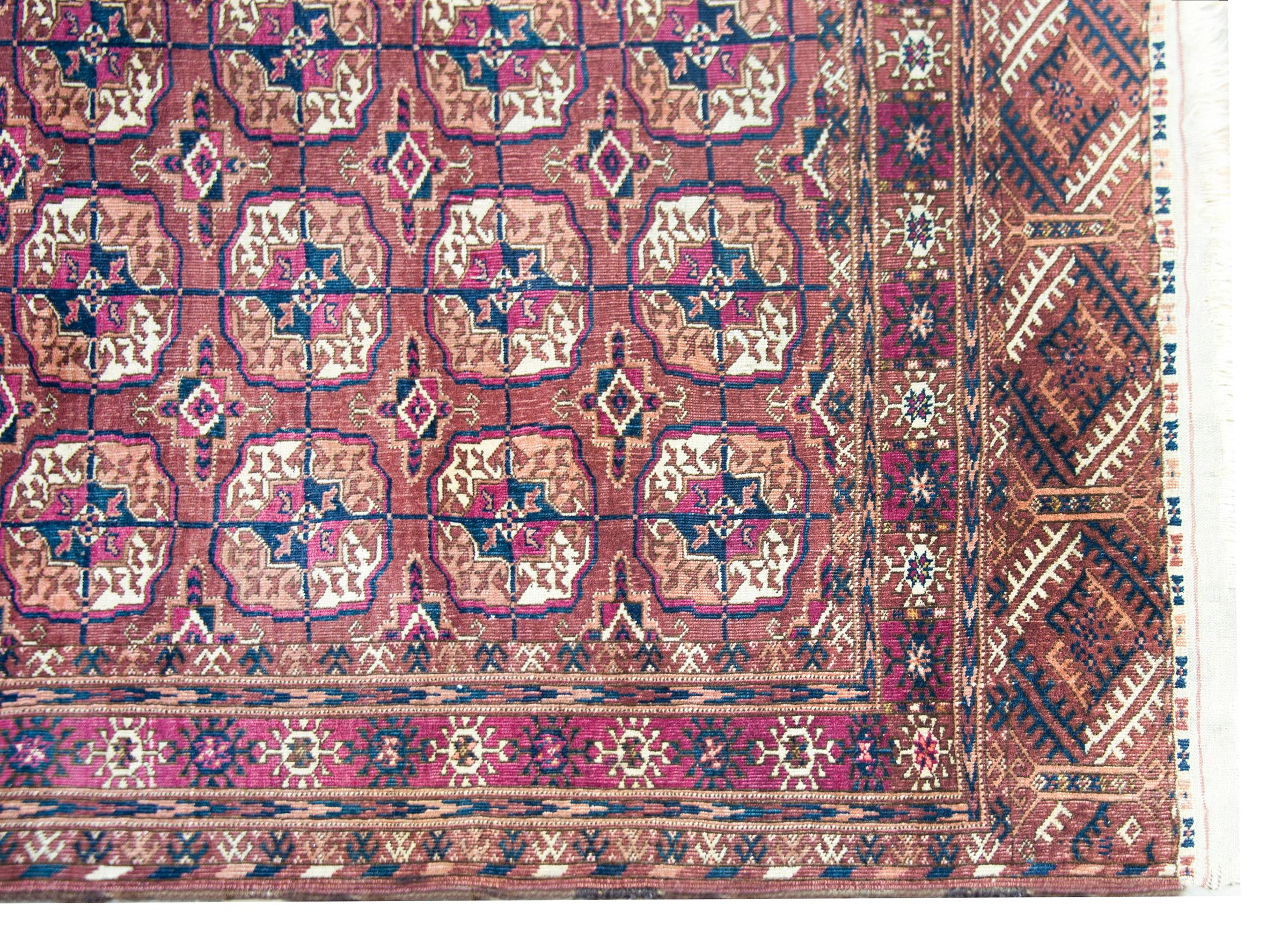 Early 20th Century Persian Tekeh Rug For Sale 5