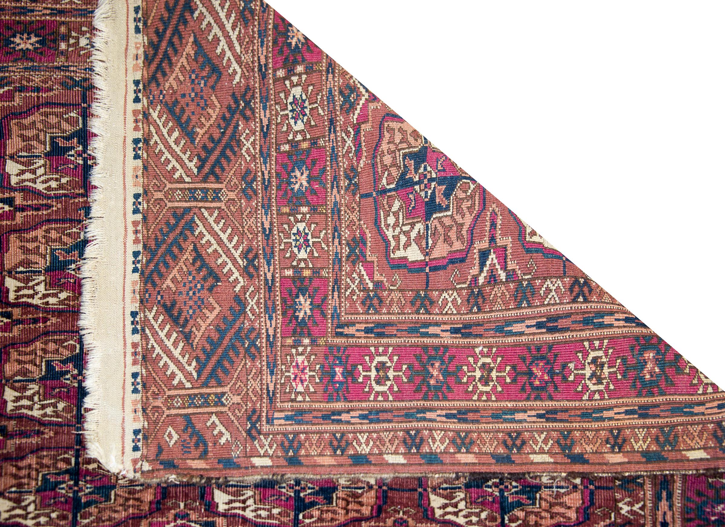 Early 20th Century Persian Tekeh Rug For Sale 6