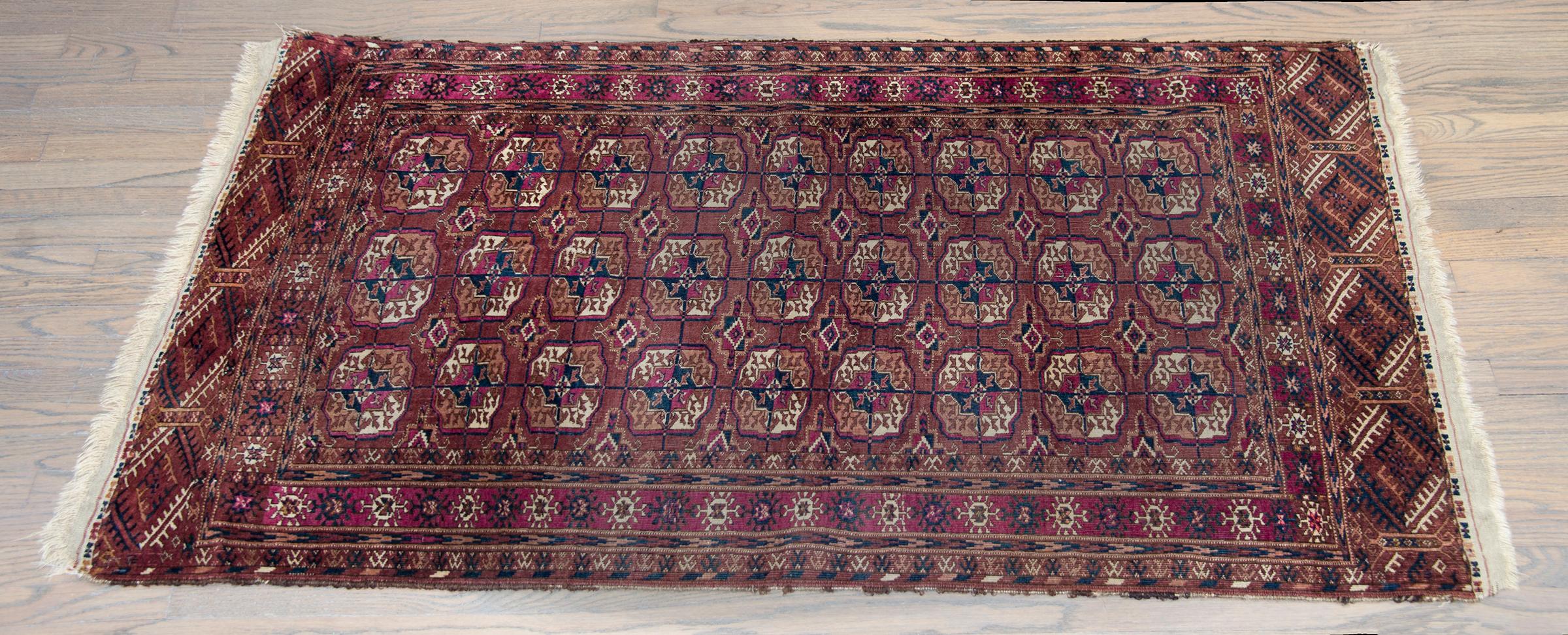 Early 20th Century Persian Tekeh Rug For Sale 7
