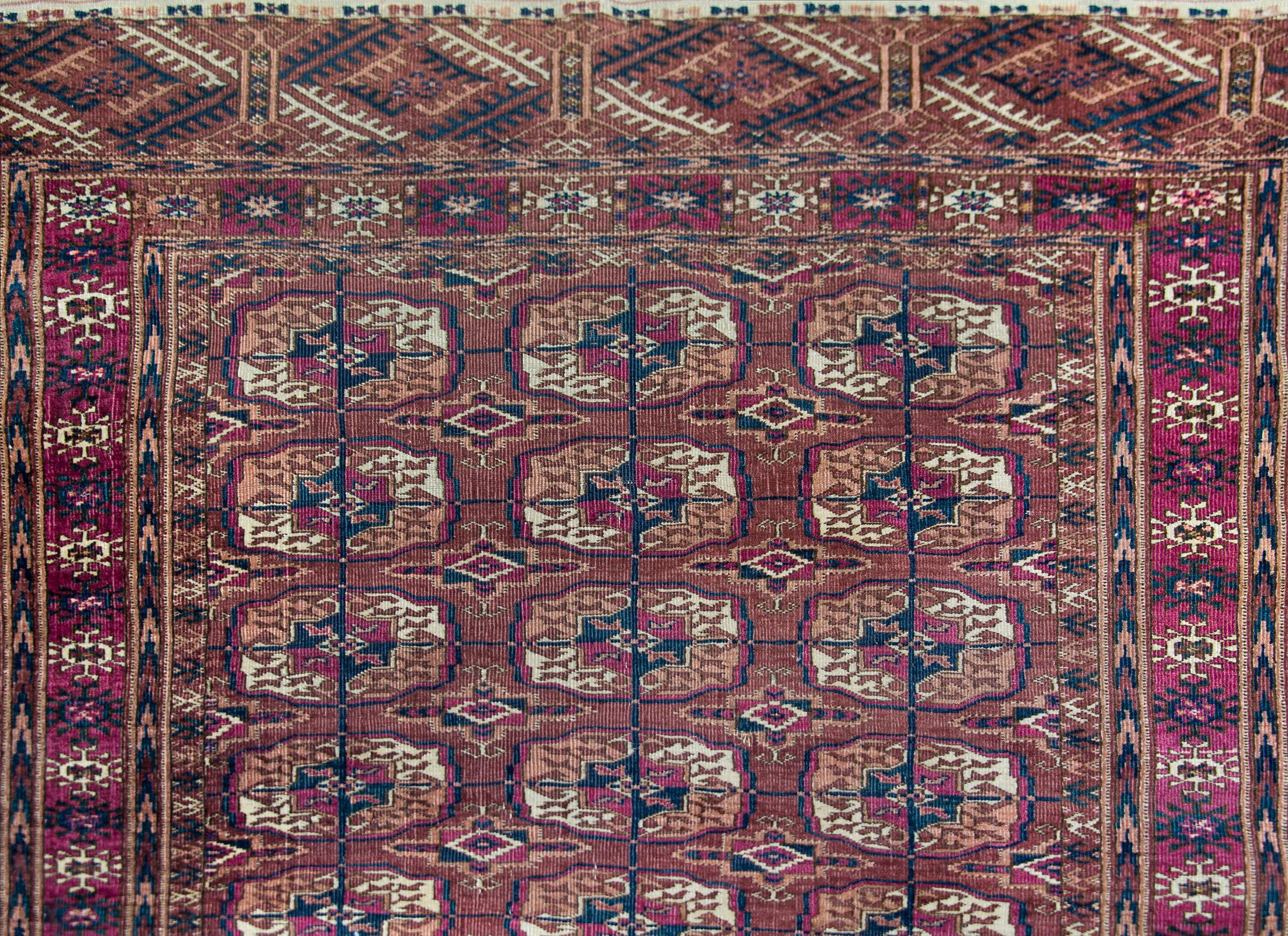 Early 20th Century Persian Tekeh Rug For Sale 1