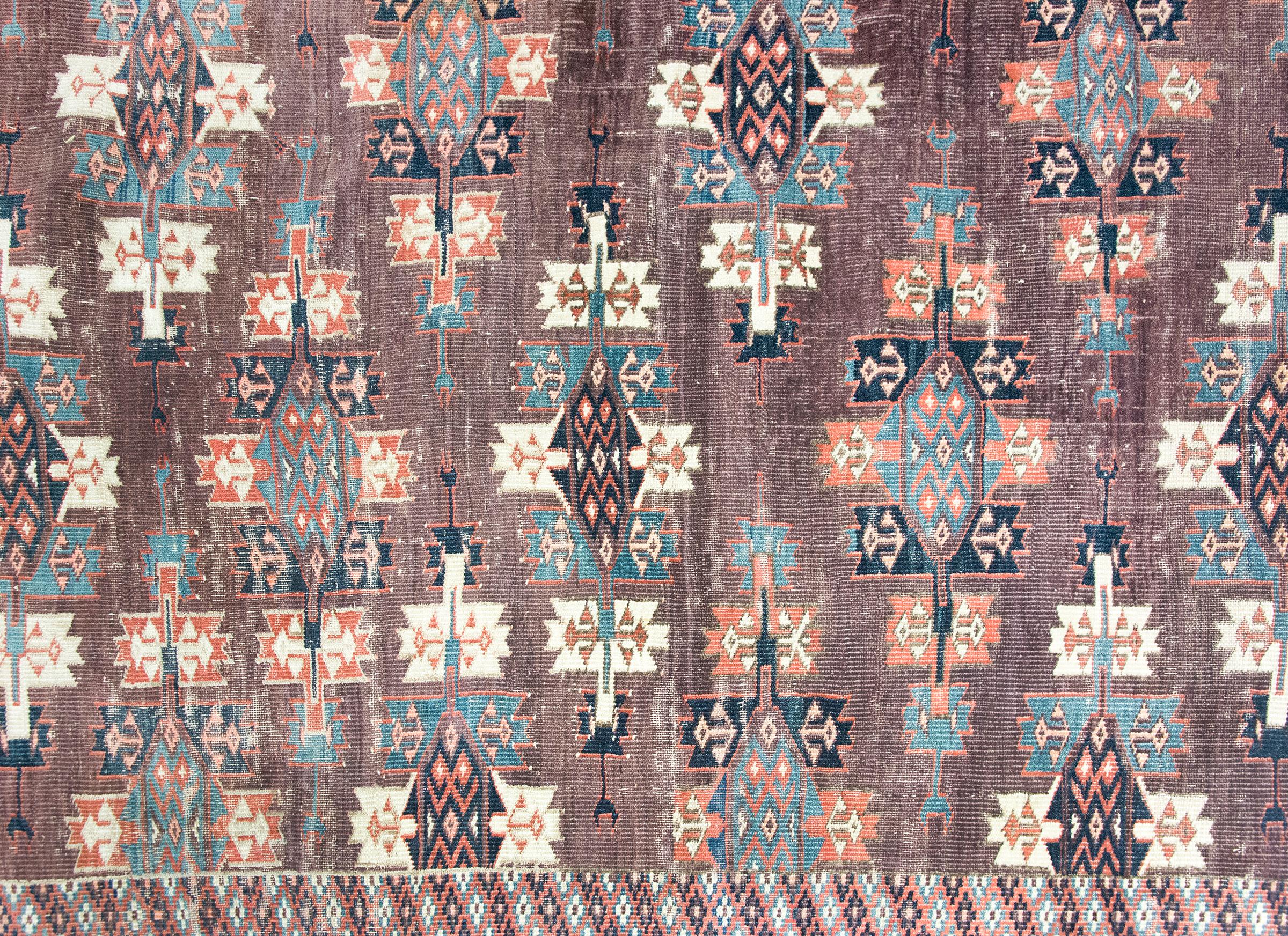 Tappeto persiano turkmeno dei primi del Novecento in vendita 3