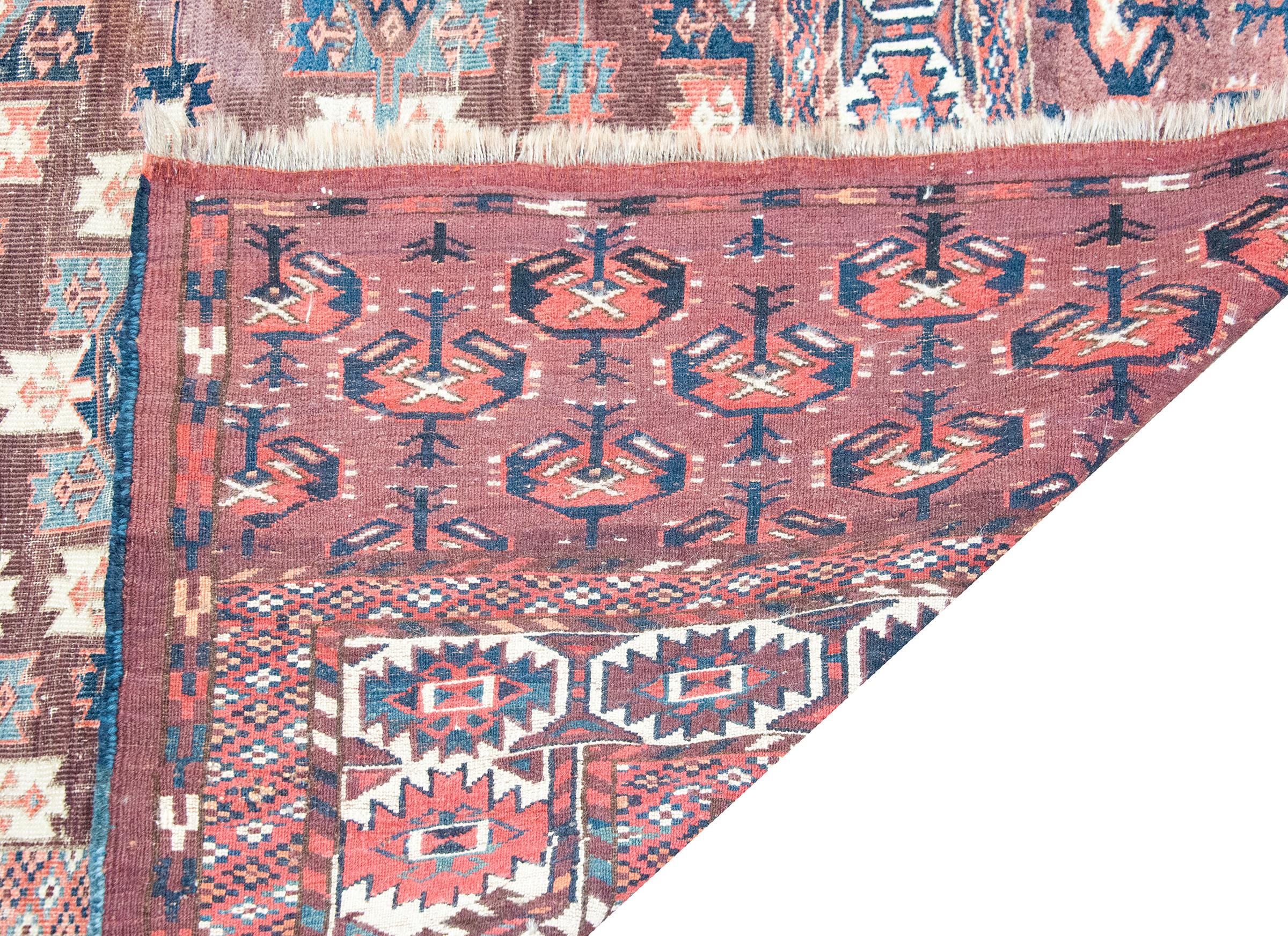 Tappeto persiano turkmeno dei primi del Novecento in vendita 5