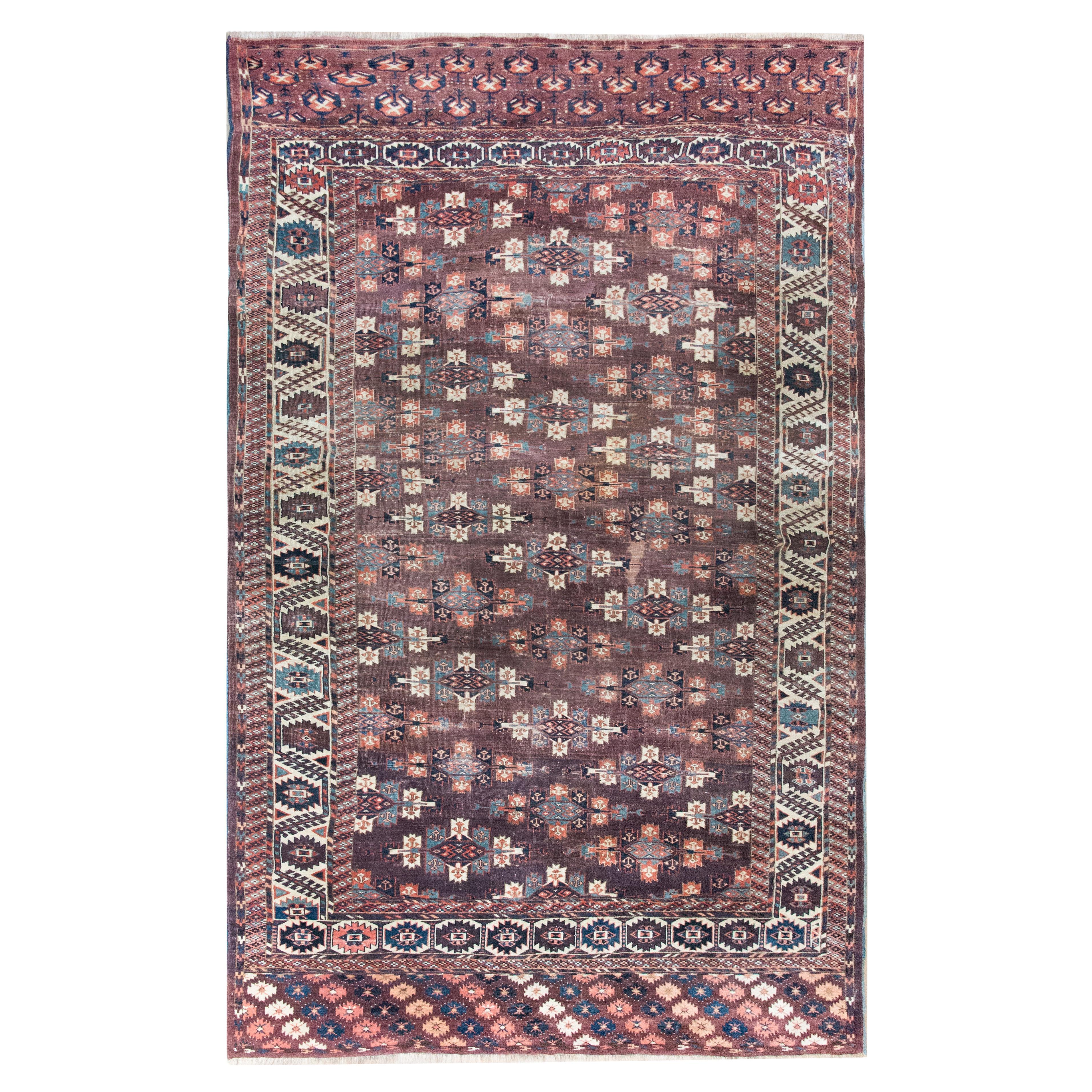 Early 20th Century Persian Turkmen Rug