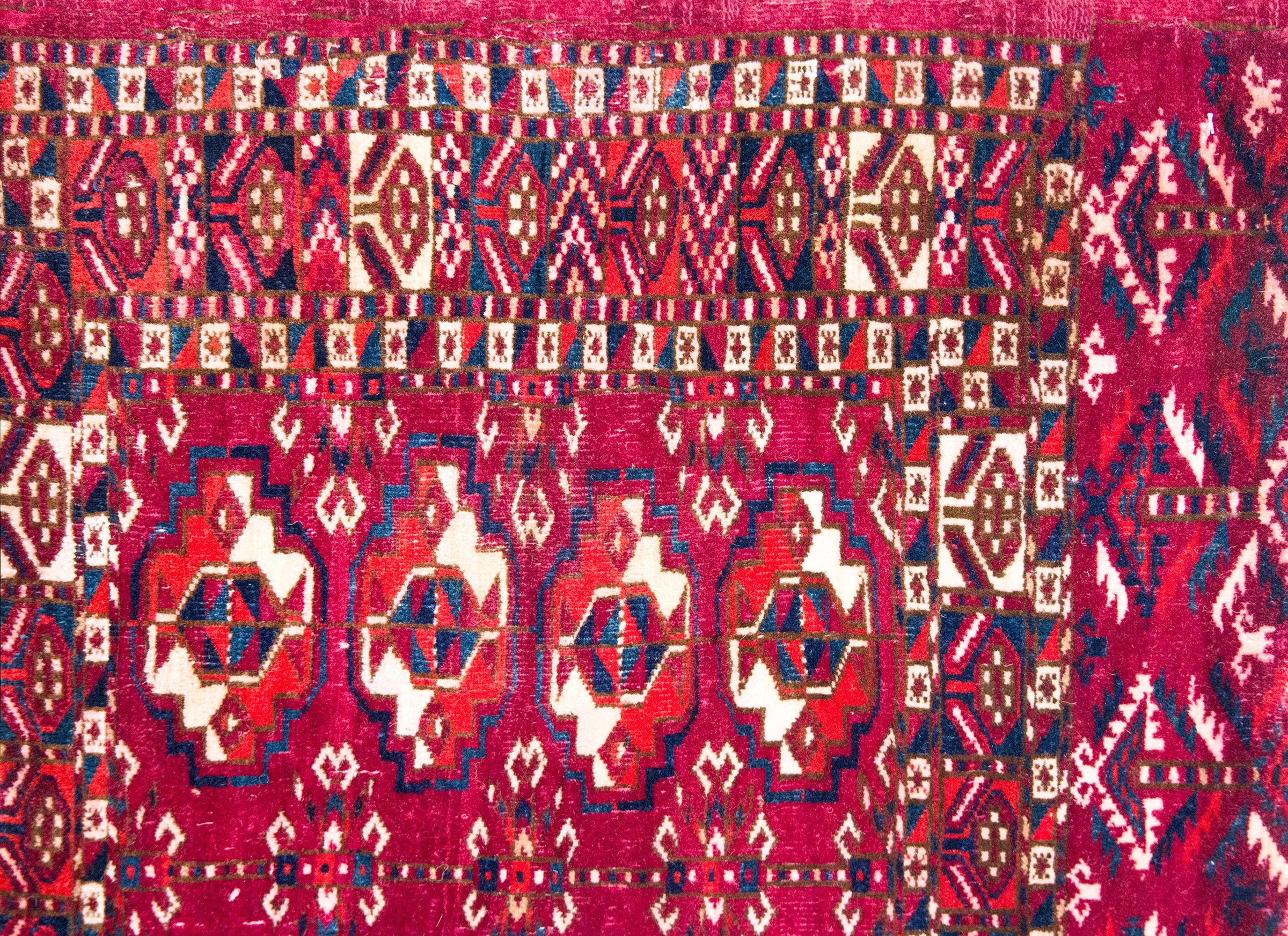 Early 20th Century Persian Turkmen Teke Rug For Sale 6
