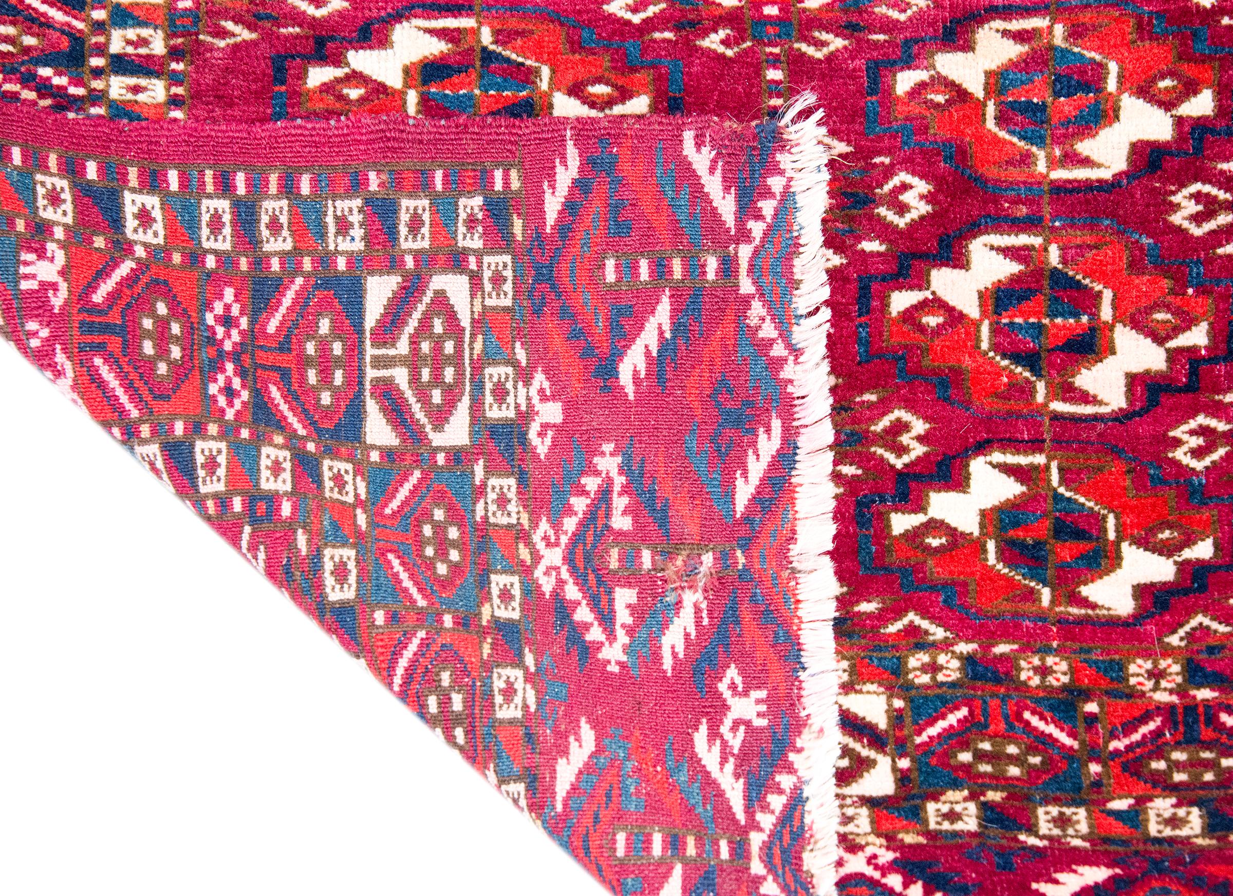 Early 20th Century Persian Turkmen Teke Rug For Sale 8