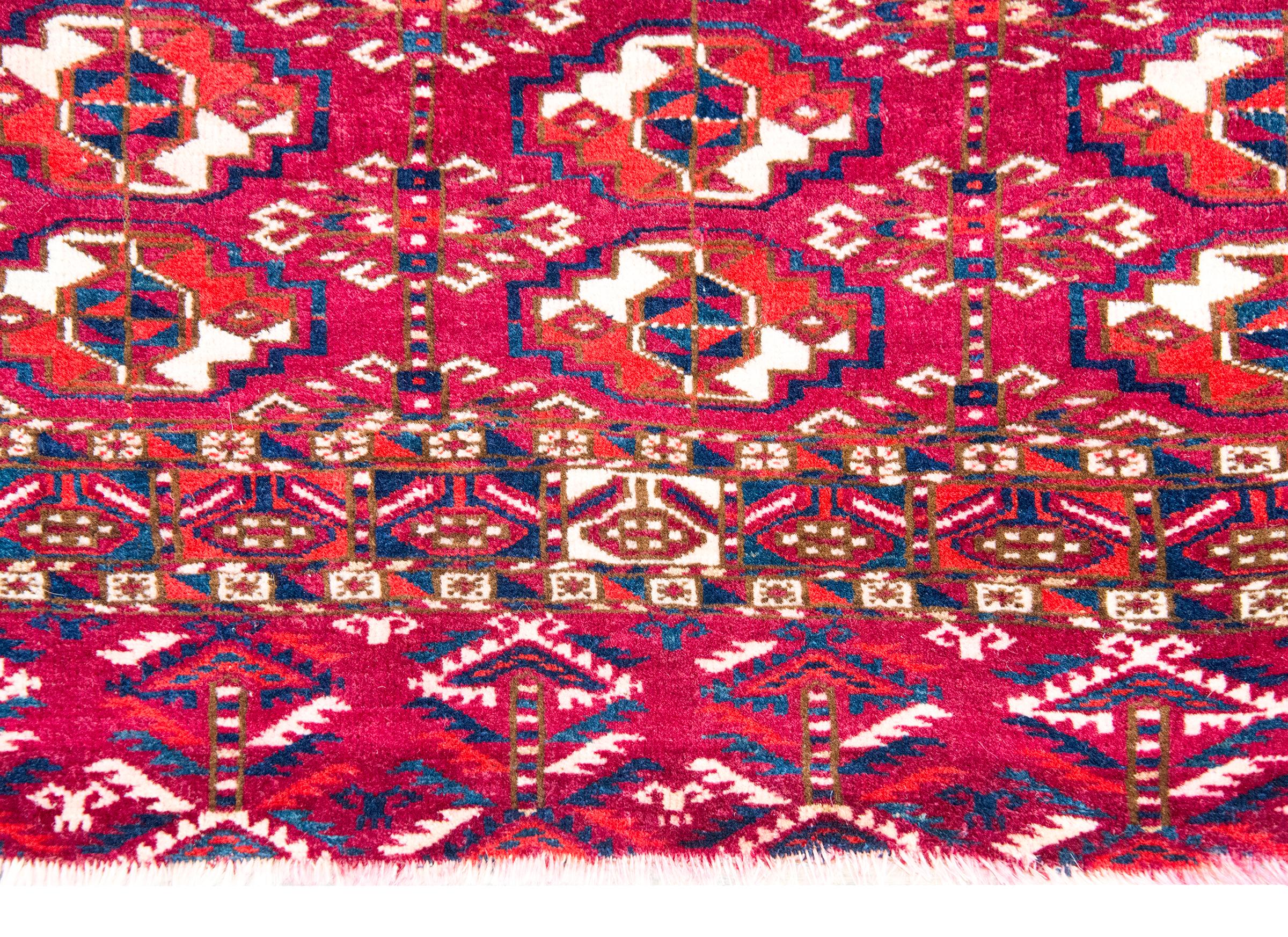 Early 20th Century Persian Turkmen Teke Rug For Sale 2
