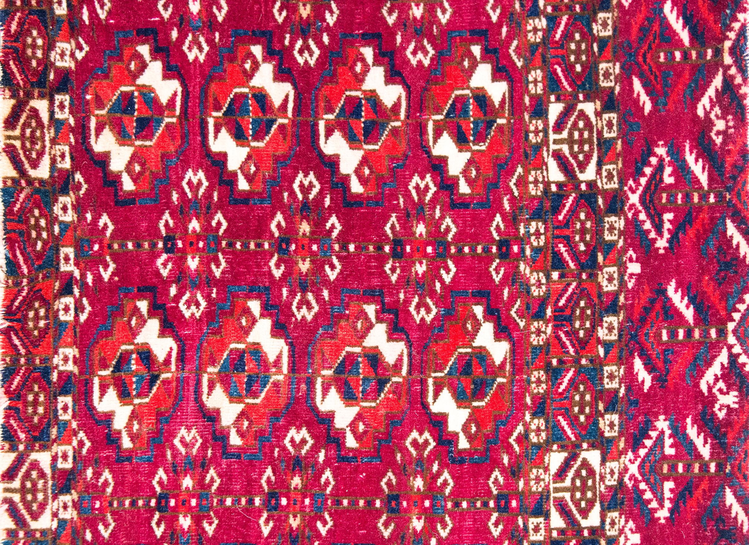 Early 20th Century Persian Turkmen Teke Rug For Sale 3