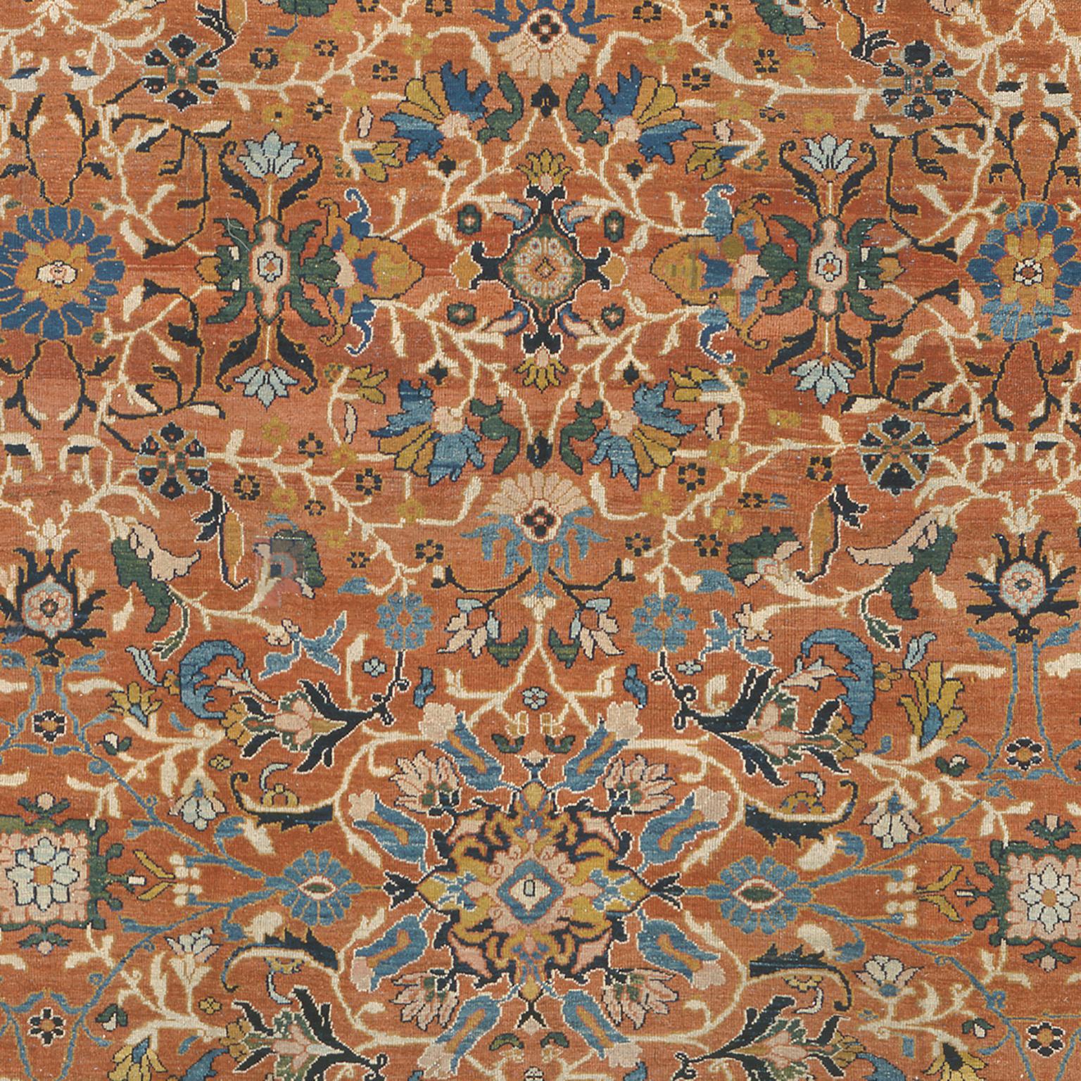 Persiano Tappeto persiano Ziegler Sultanabad Rugs dei primi del Novecento in vendita