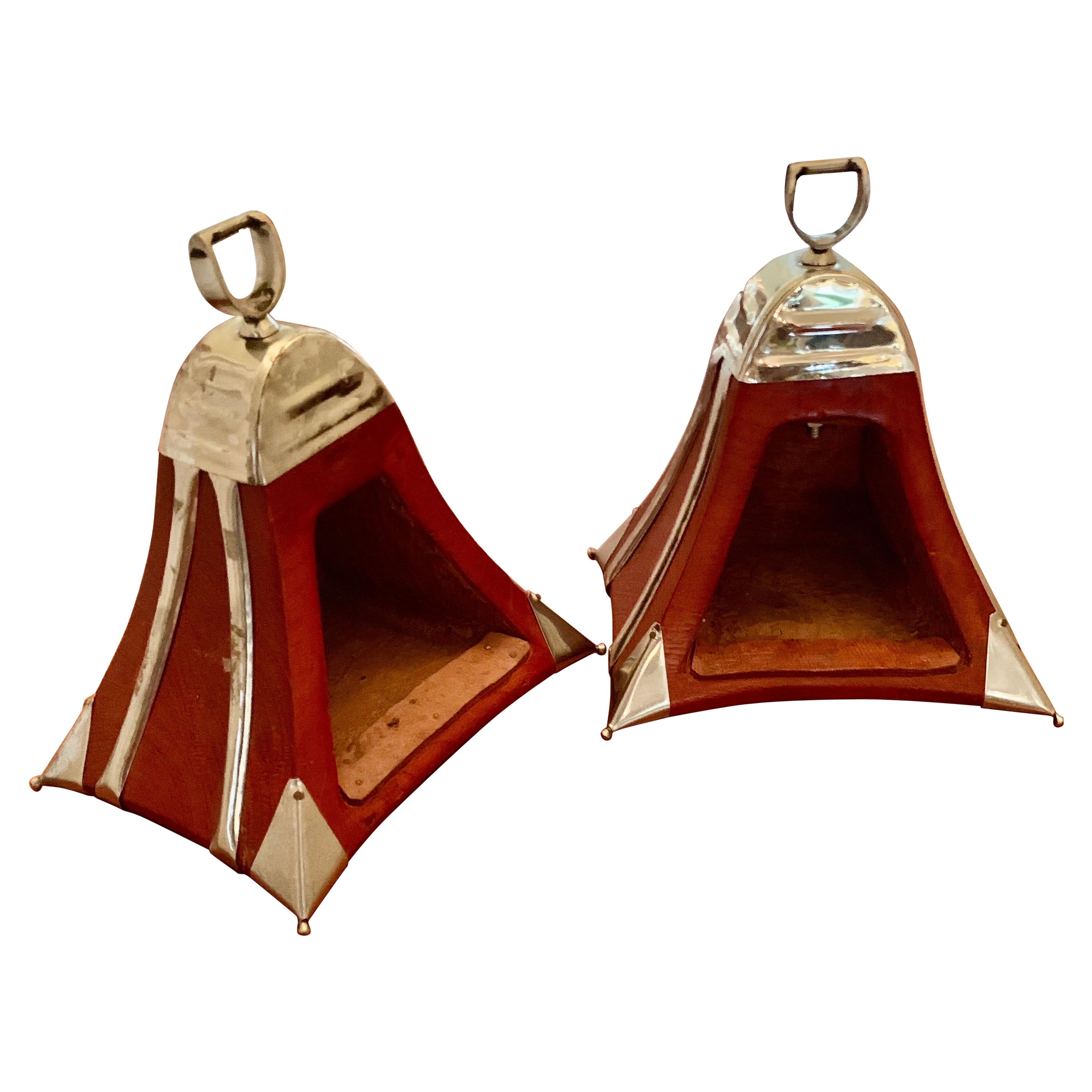 Early 20th Century Peruvian Equestrian Stirrups, a Pair
