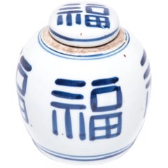 Early 20th Century Petite Chinese Prosperity Jar