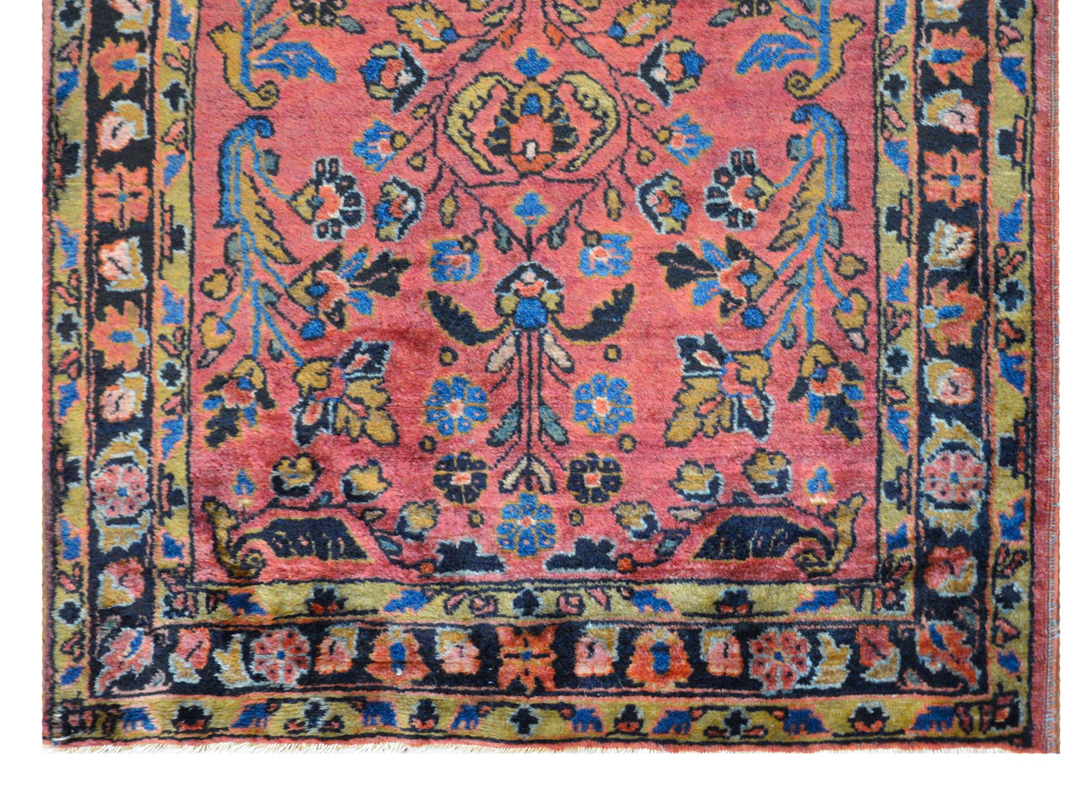 Persian Early 20th Century Petite Sarouk Rug For Sale