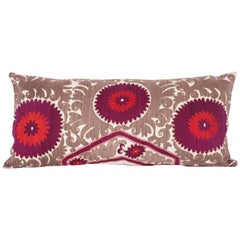 Early 20th Century Pillow Case Made from a Samarkand Suzani, 1930s Early 20th Century Pillow Case Made from a Samarkand Suzani, 1930s