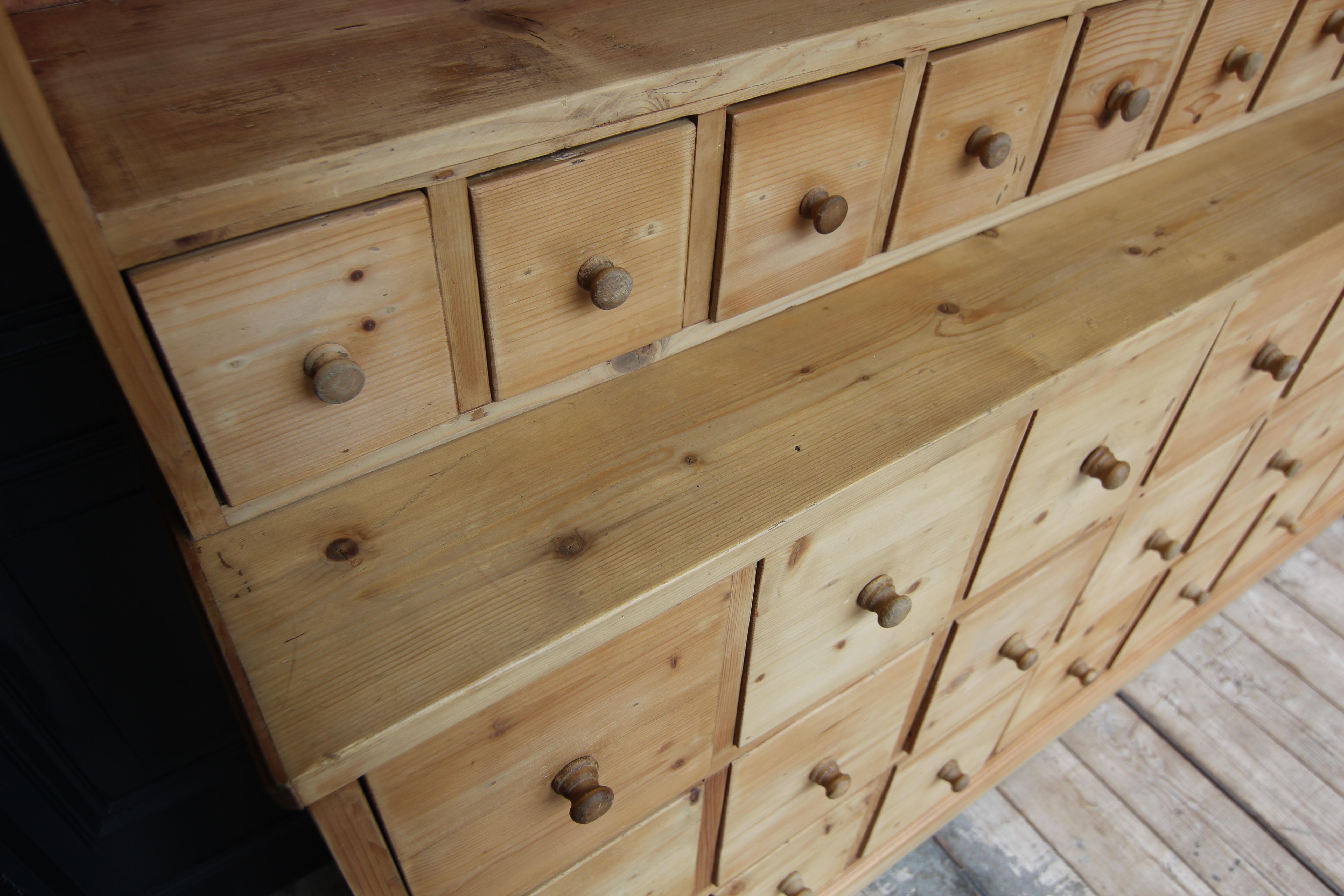 Early 20th Century Pine Apothecary Cabinet For Sale 8