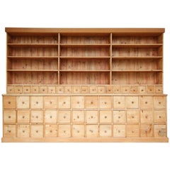Early 20th Century Pine Apothecary Cabinet
