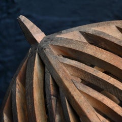 Early 20th Century pine architectural model of a rooftop