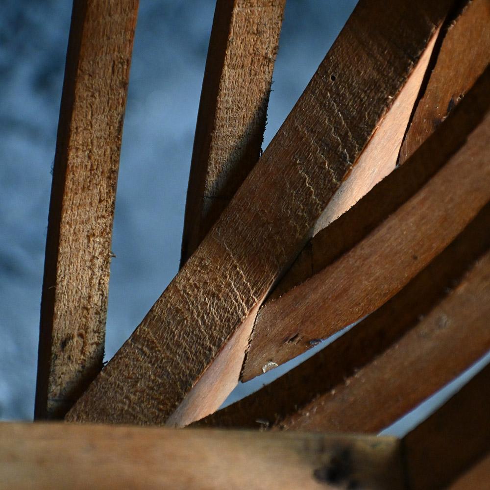 Modèle architectural en pin du début du 20e siècle représentant un toit en vente 1