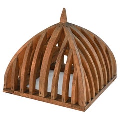 Early 20th Century pine architectural model of a rooftop