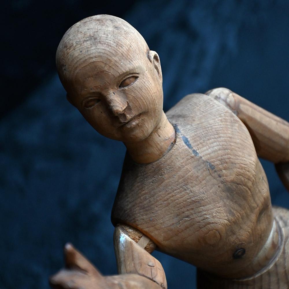 Early 20th Century Pine Artists Lay Figure   

A good example of an early 20th century artists lay figure, hand carved from pine wood.

Dimensions in inches: H 17” x W 6” x D 2.5” 
Age: Early 20th Century  
Origin: English
Condition: Good

This item