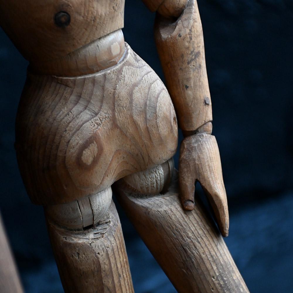 Late Victorian Early 20th Century Pine Artists Lay Figure For Sale
