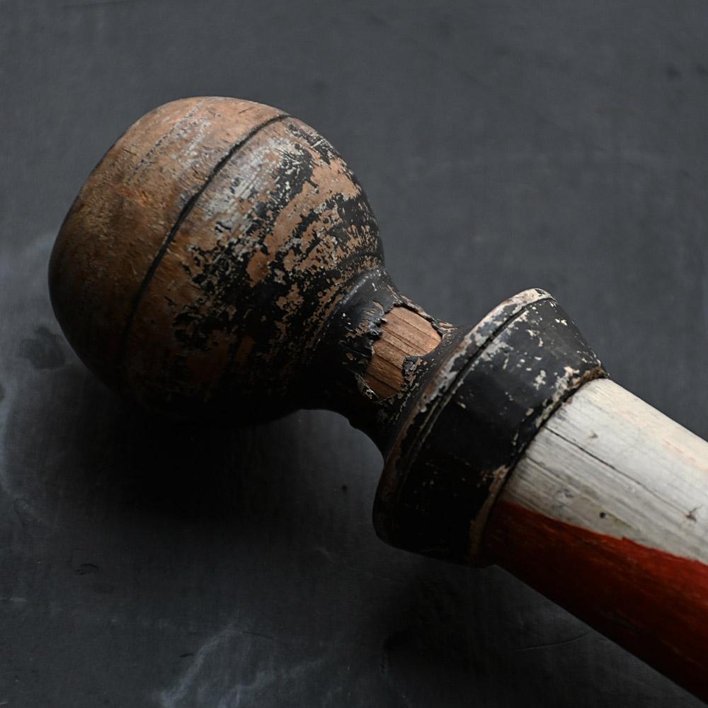 Early 20th Century Pine Barbers Pole 4